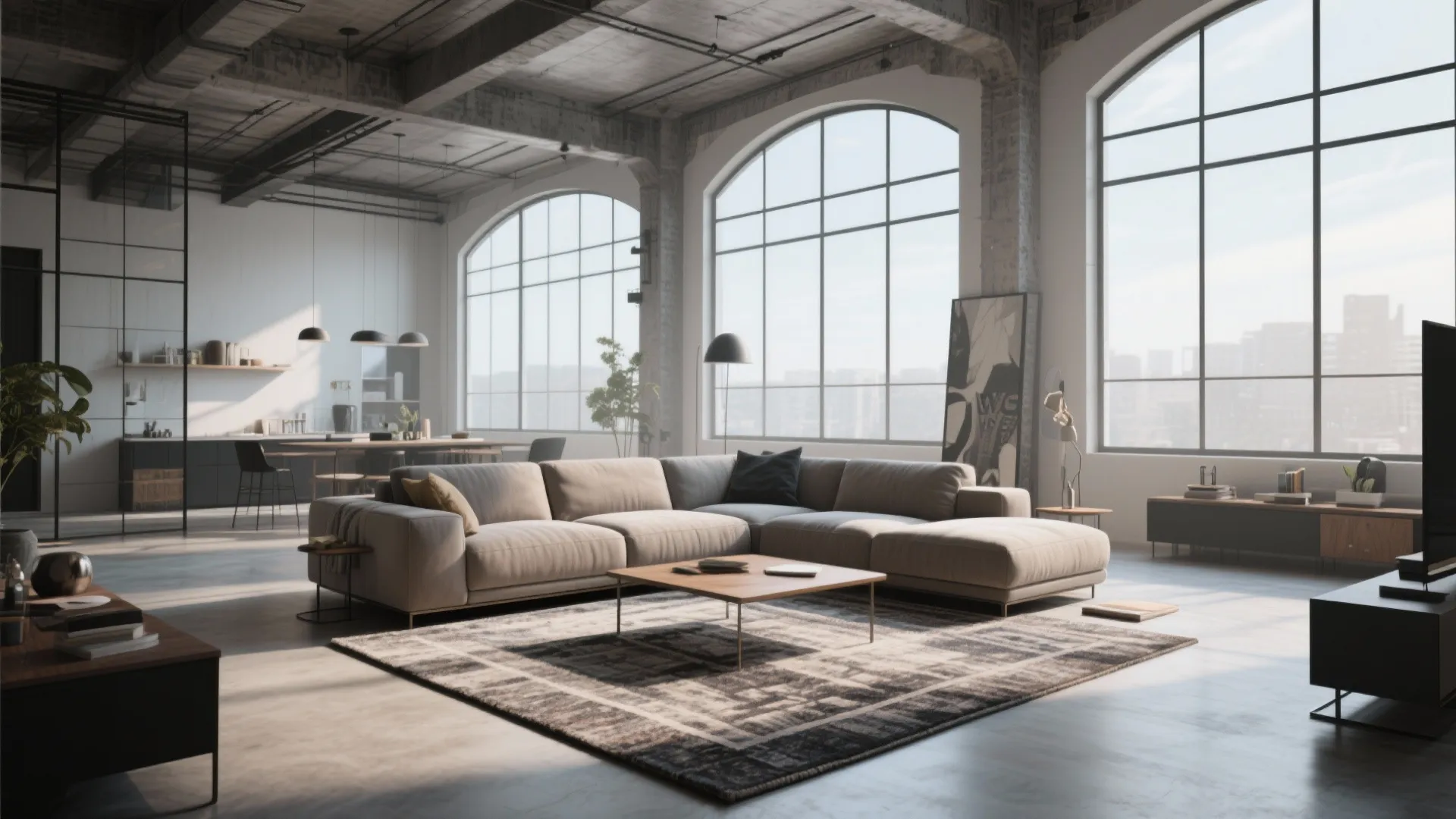 3. Aligning with a Sectional Sofa