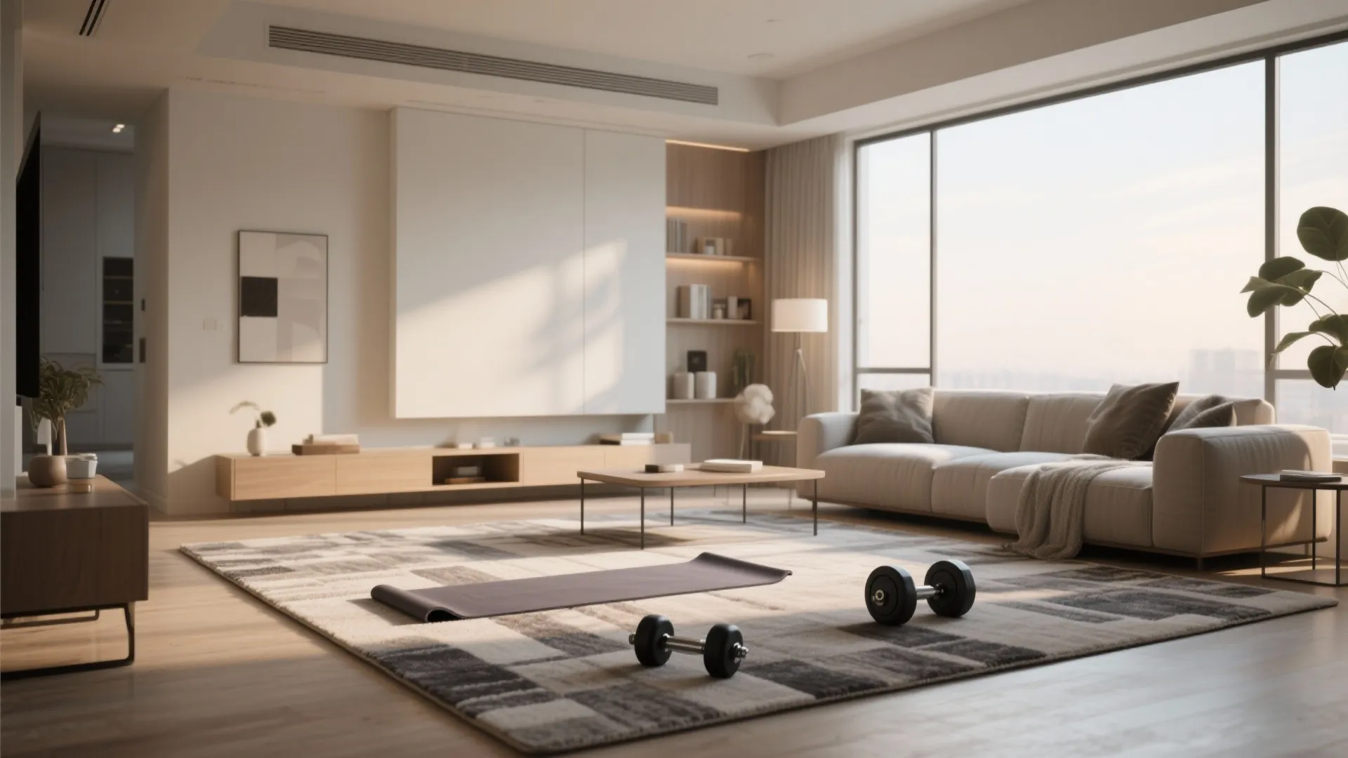 3. Zone with Area Rugs