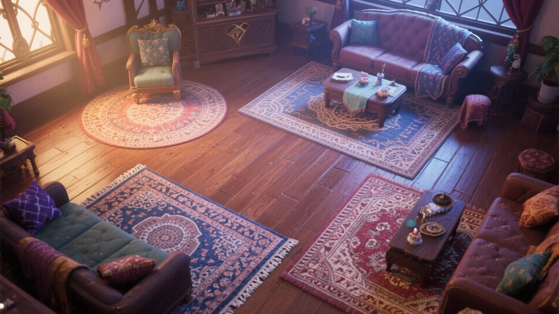 2. Use Rugs to Define Zones