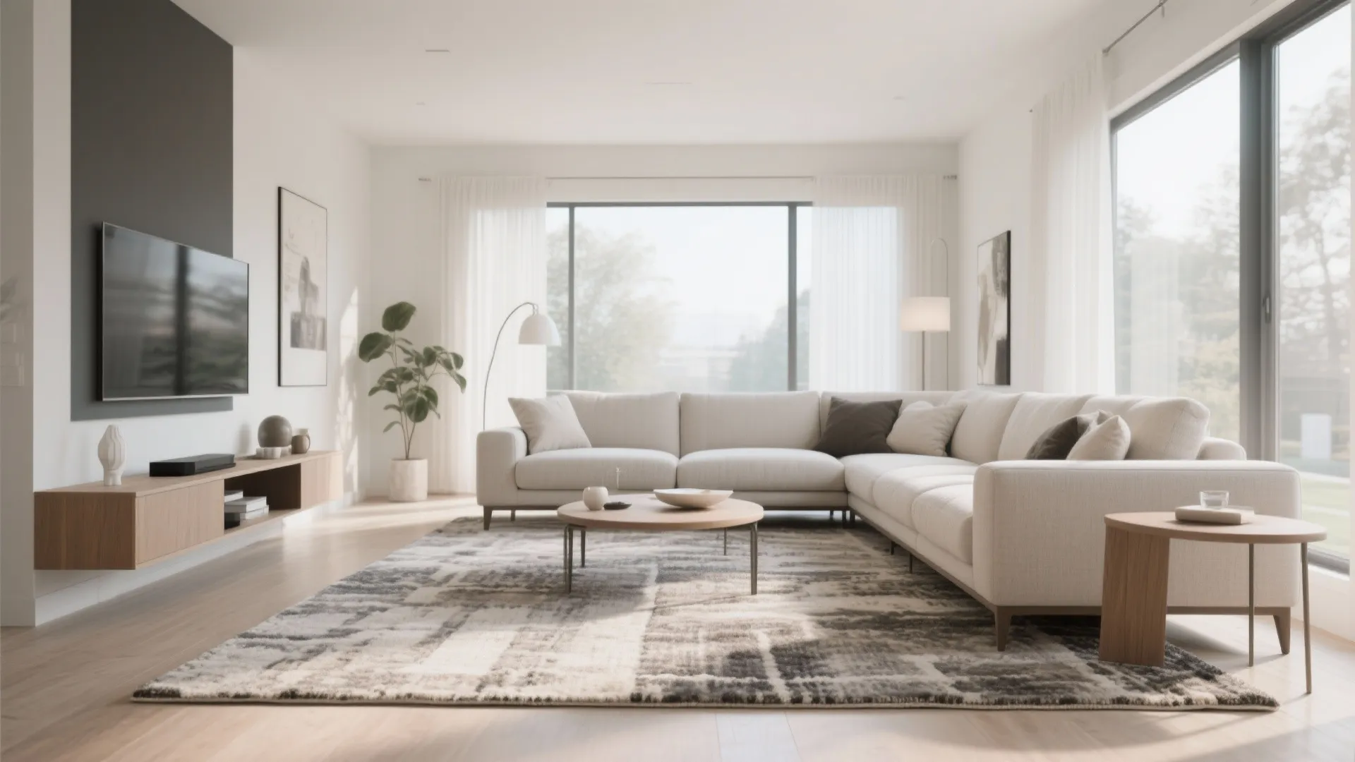 Rug Placement to Define Zones