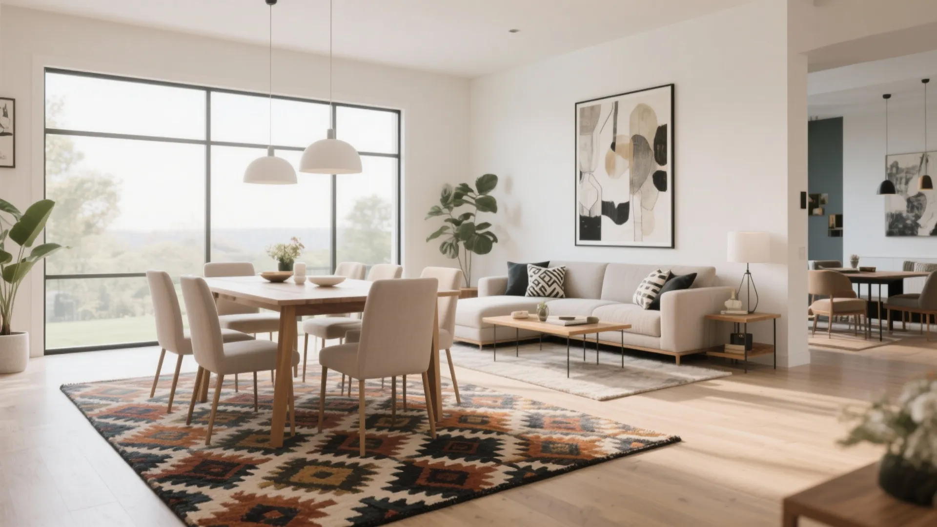 1. Use a Rug to Define Zones