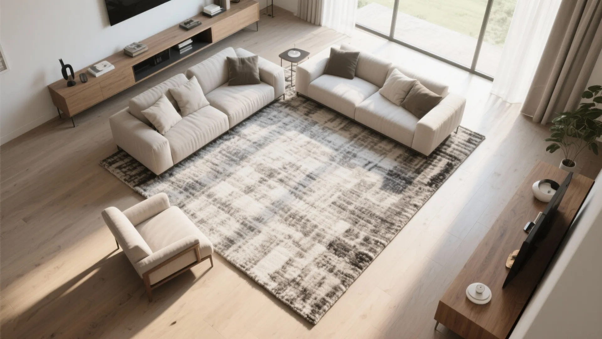 Tip 2: Define Zones with Rugs