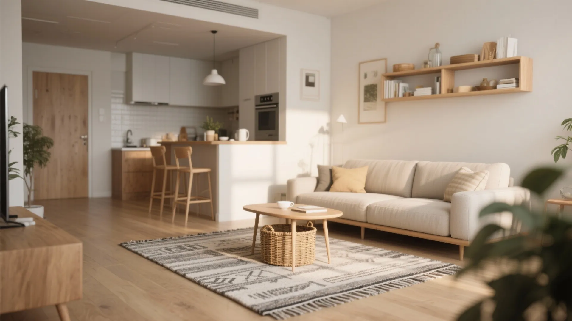 5. Multi-functional Rugs: Define Zones and Storage