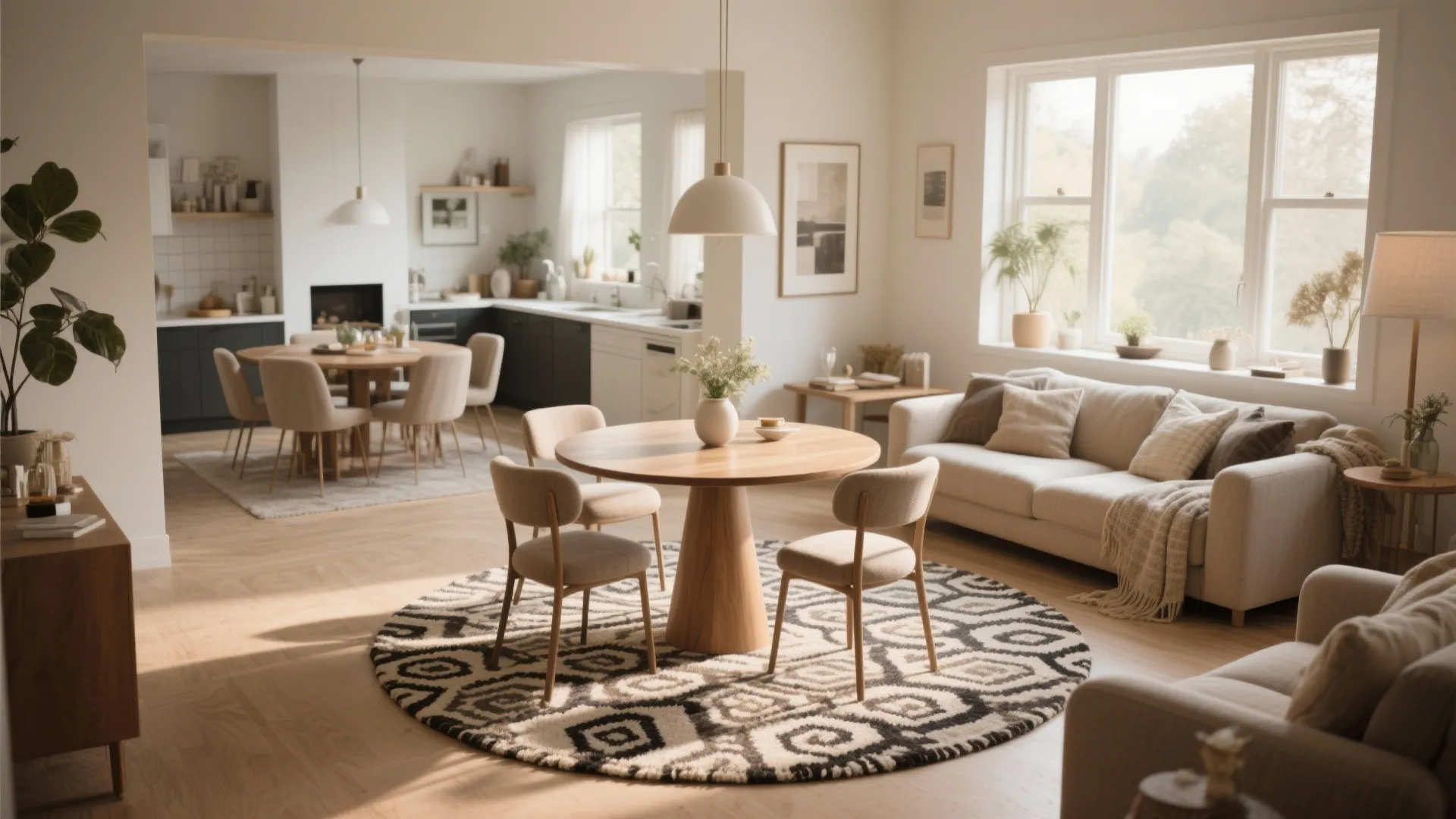 10. Rugs to Zone the Space