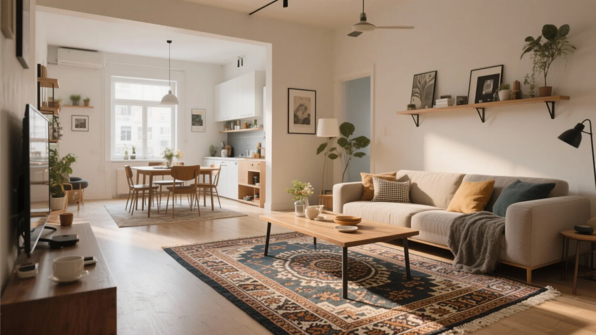 1. Define zones with rugs