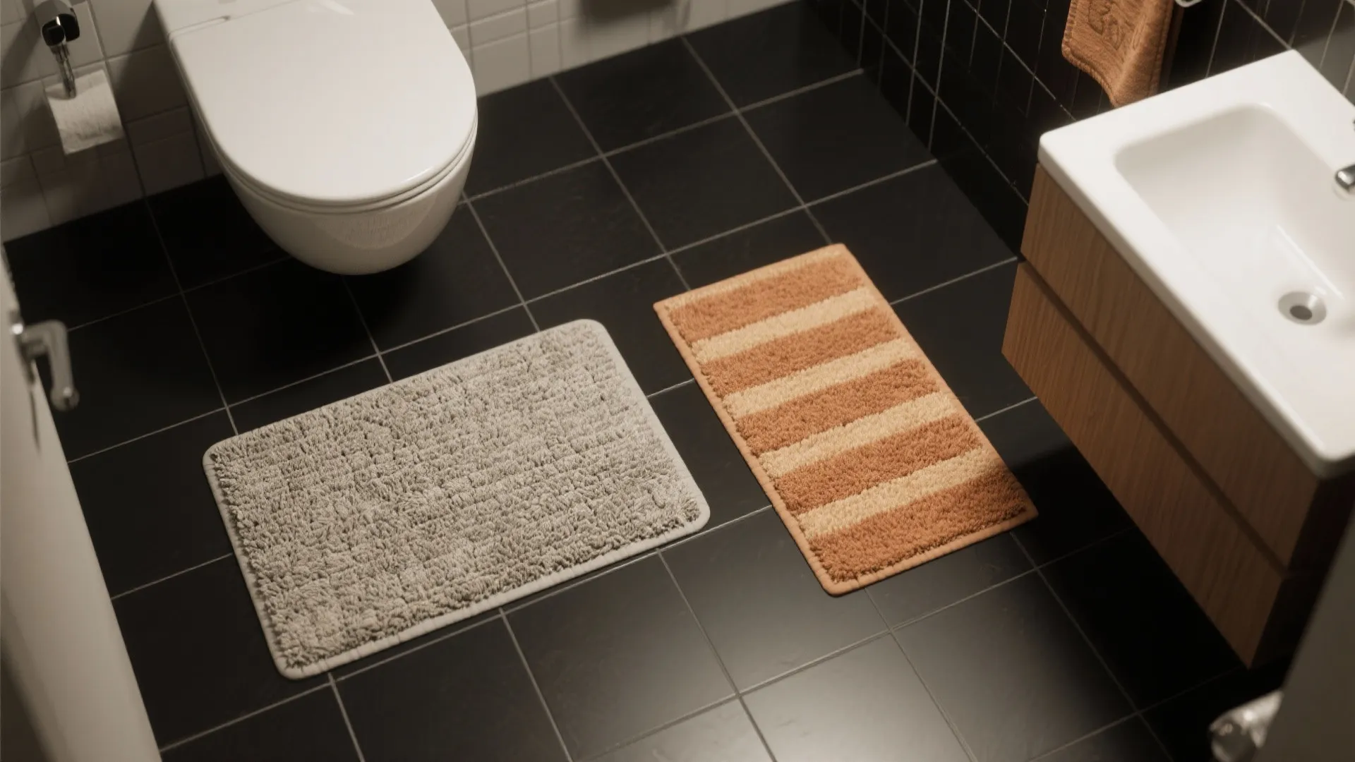 3. Define Zones with Rugs and Mats