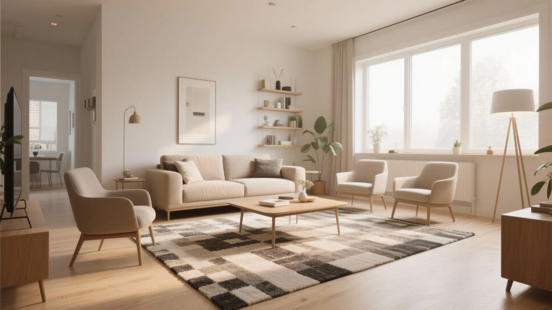 7. Defined Zones with Rugs