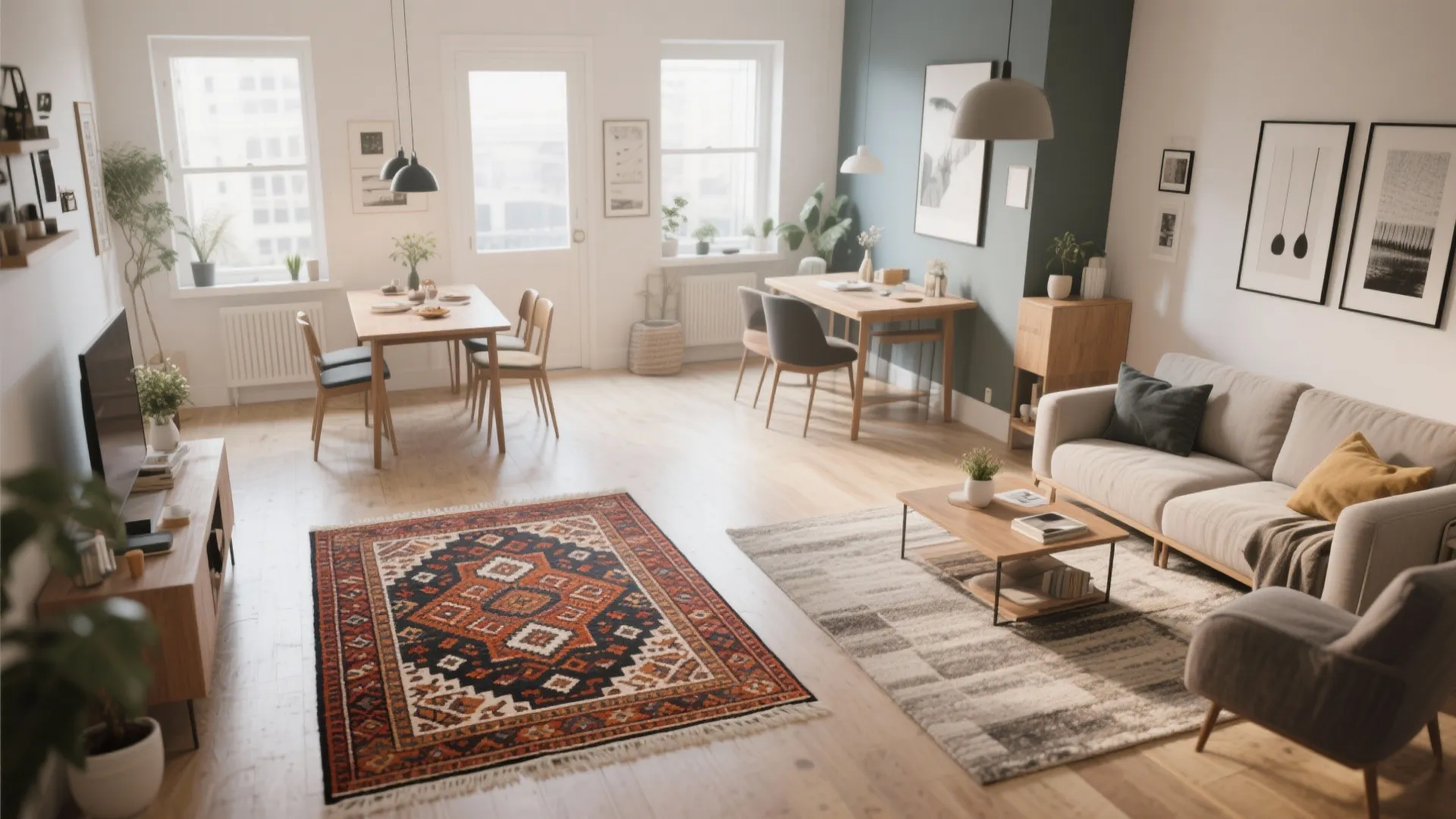 3. Area Rugs as Visual Boundaries
