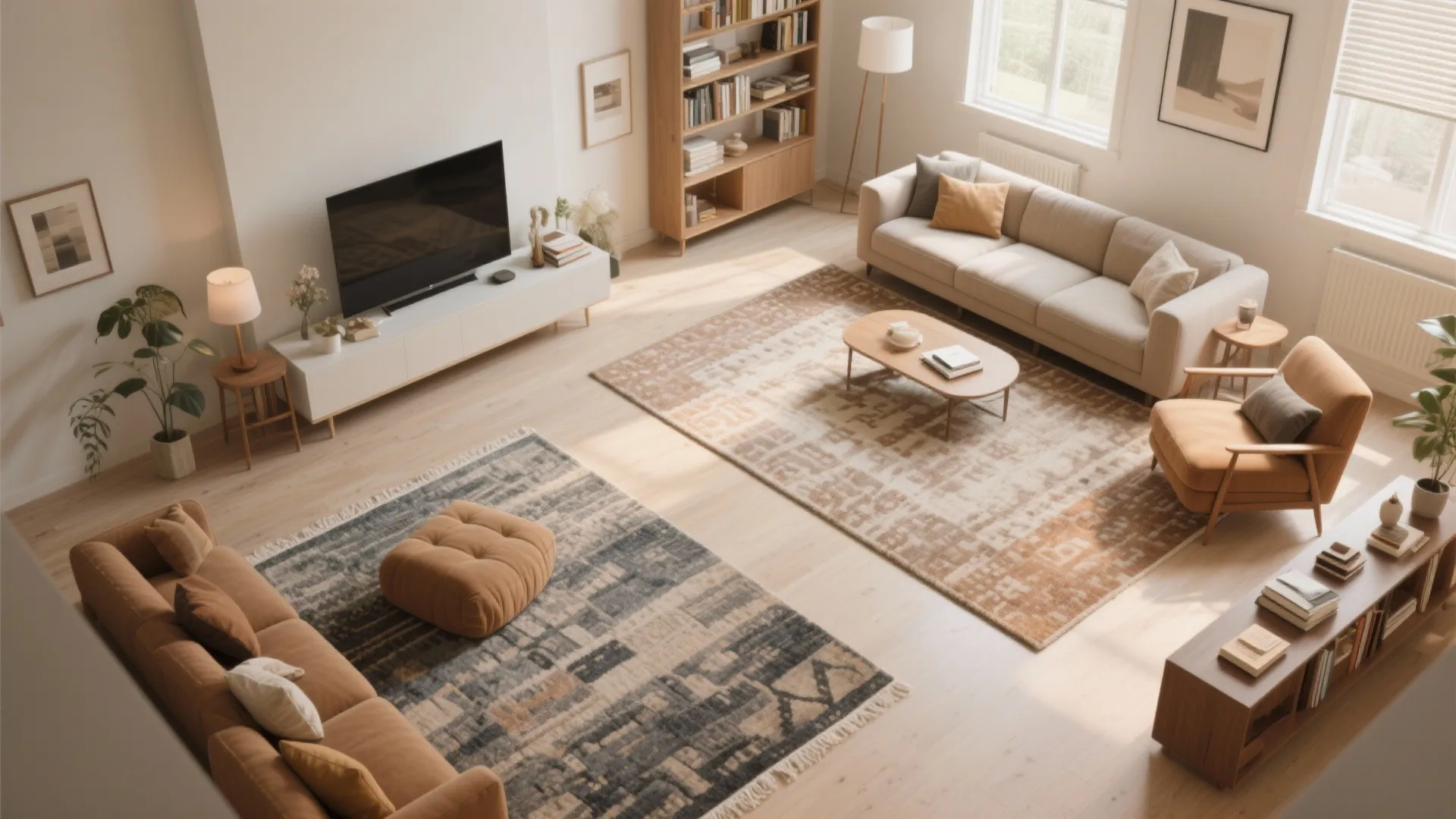 2. Zoning with Rugs
