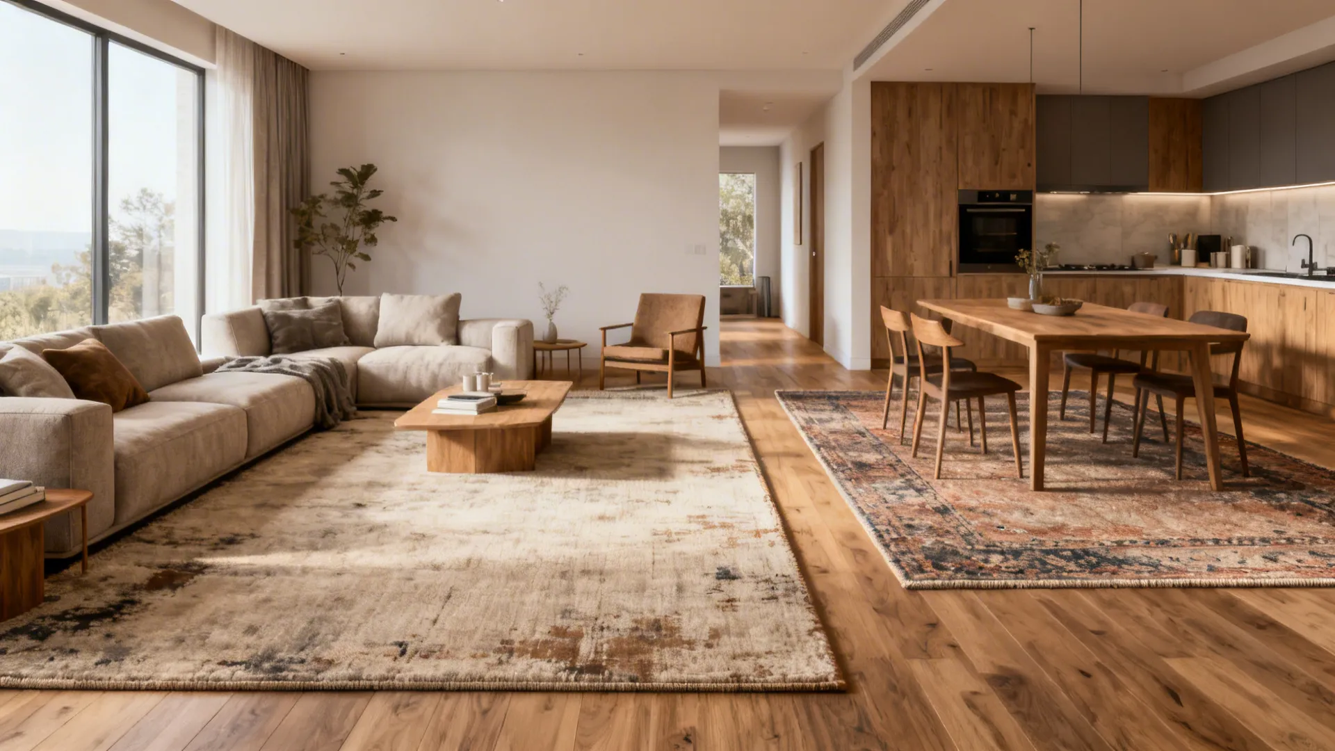 4. Use rugs and zoning to define space