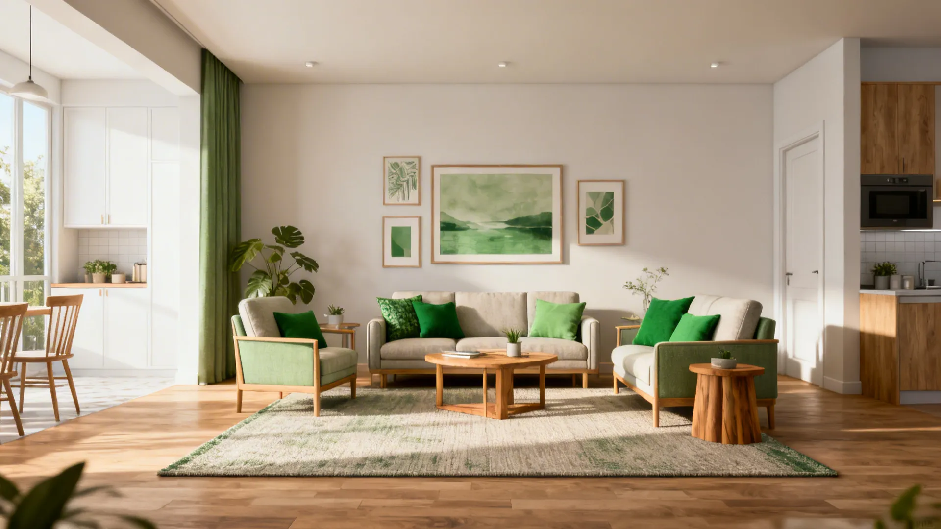 4. Define zones with rugs and color