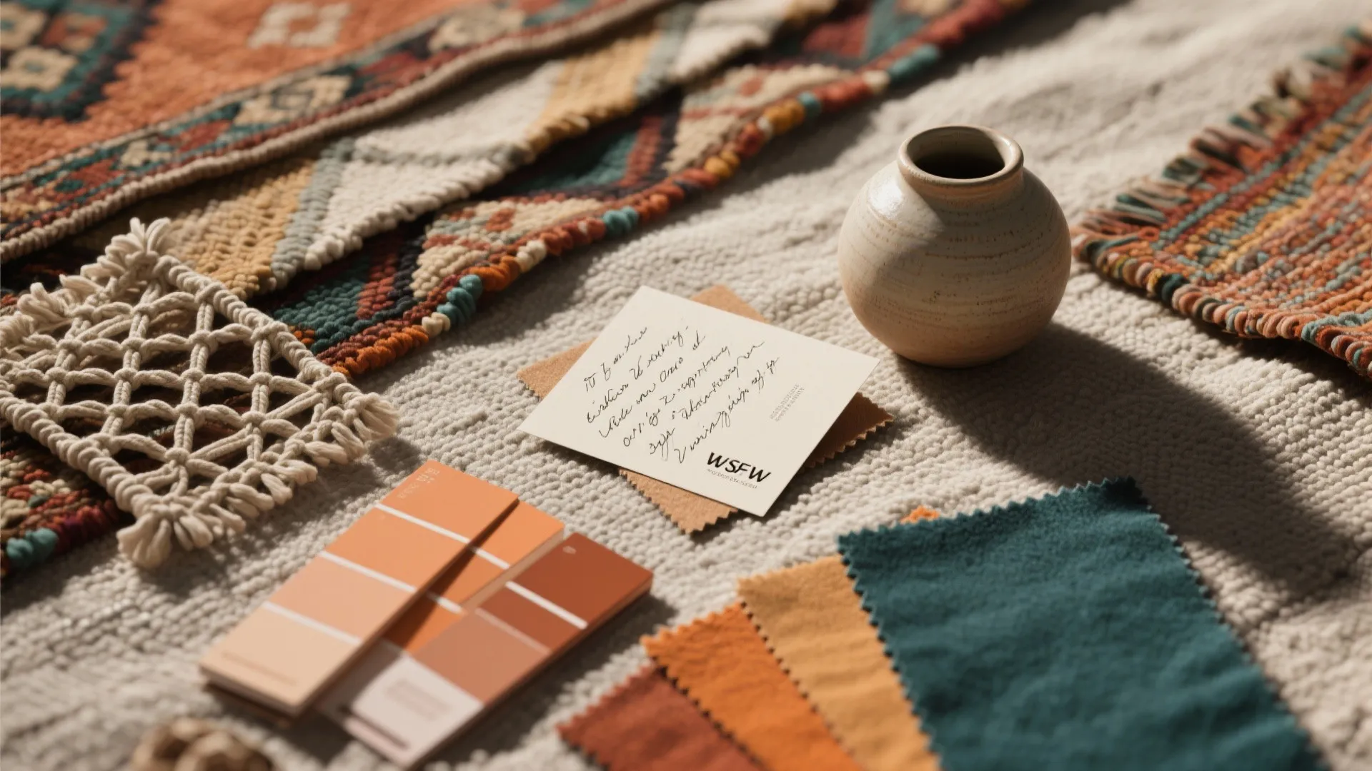 5. DIY art, layered rugs, and personal touches