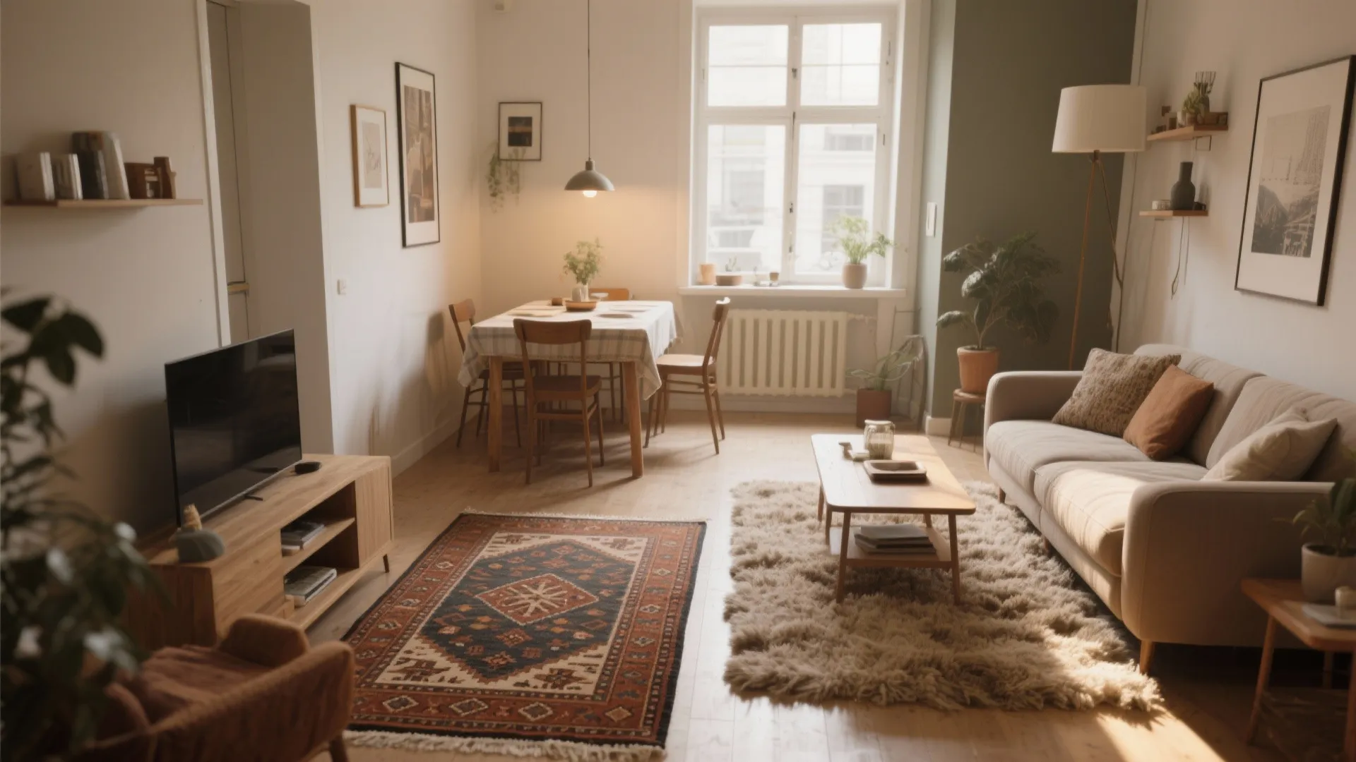 4. Area Rugs to Define Zones