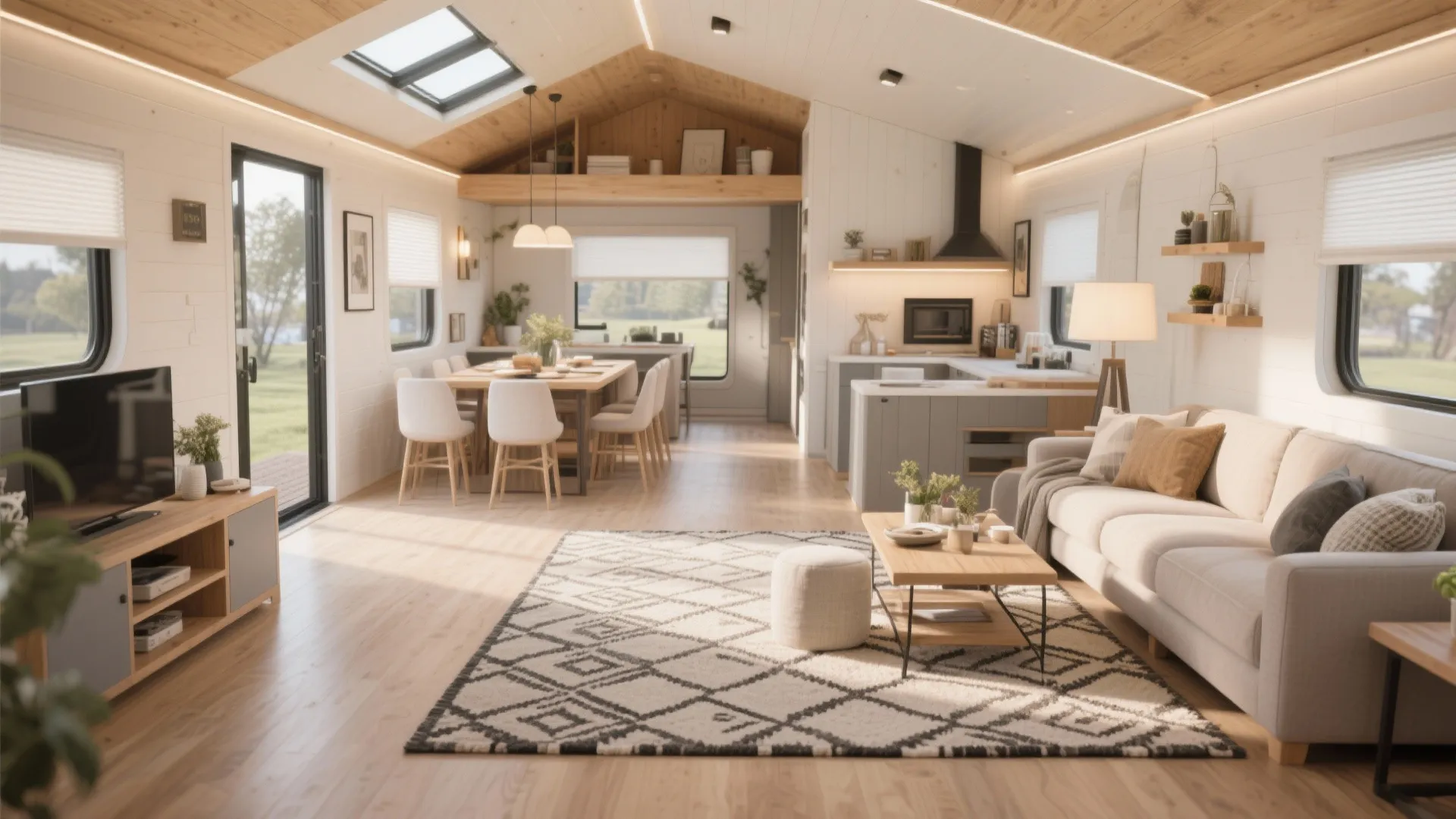 8. Defined Zones with Rugs