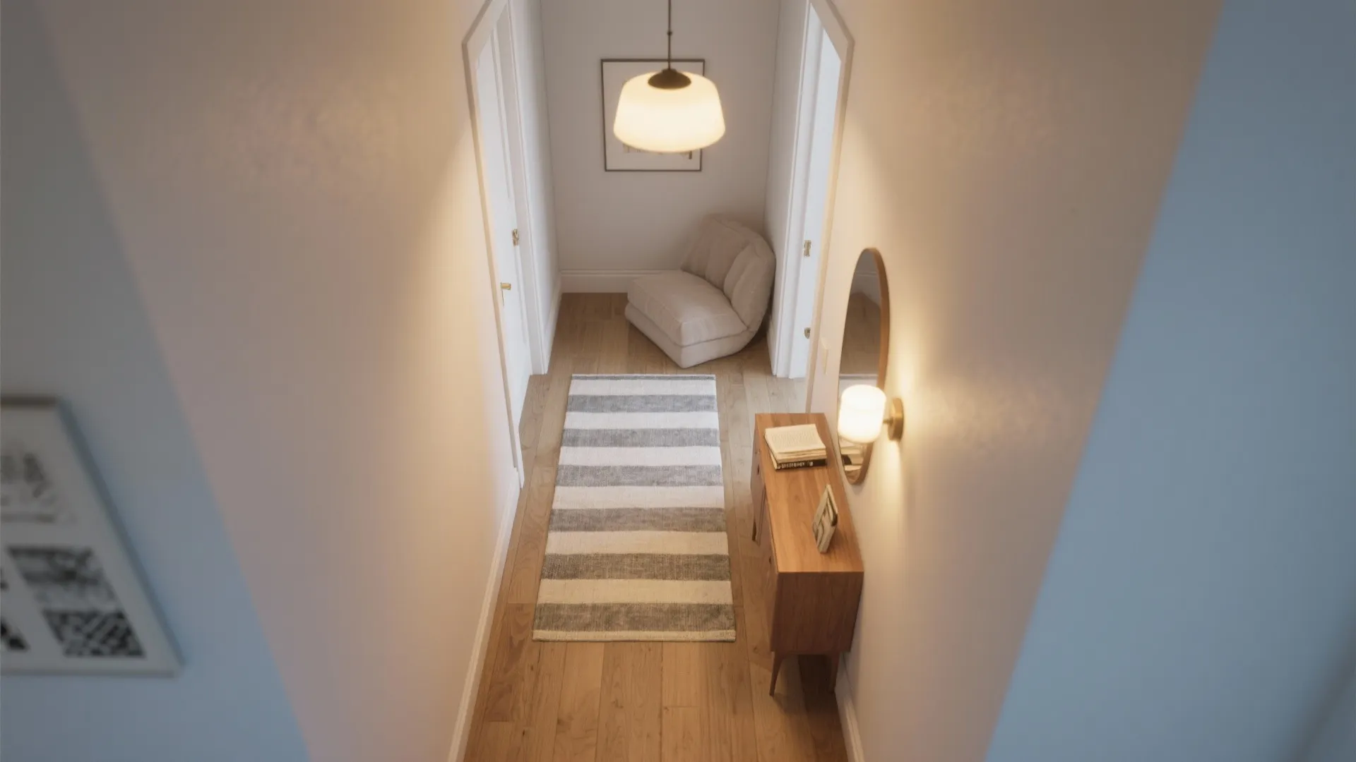 Idea 2: Zone with rugs and layered light