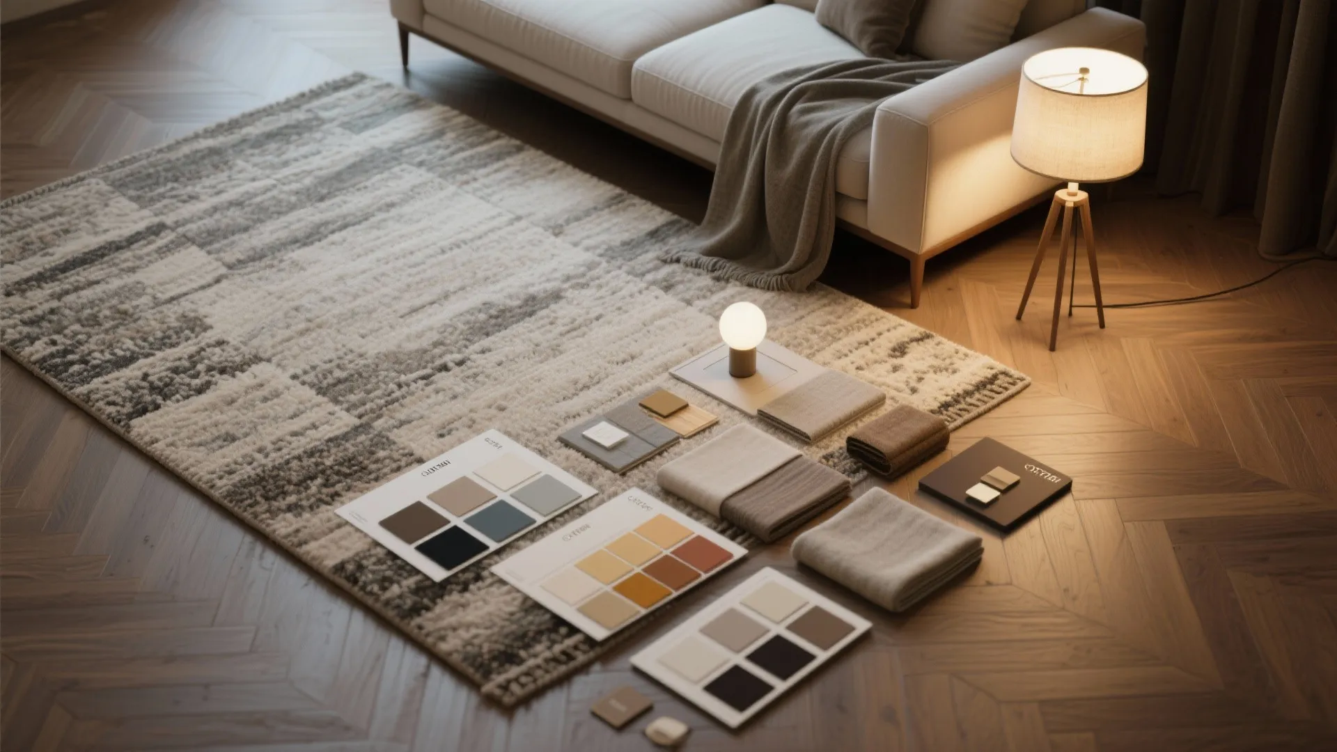 3. Use Rugs and Lighting to Define Zones
