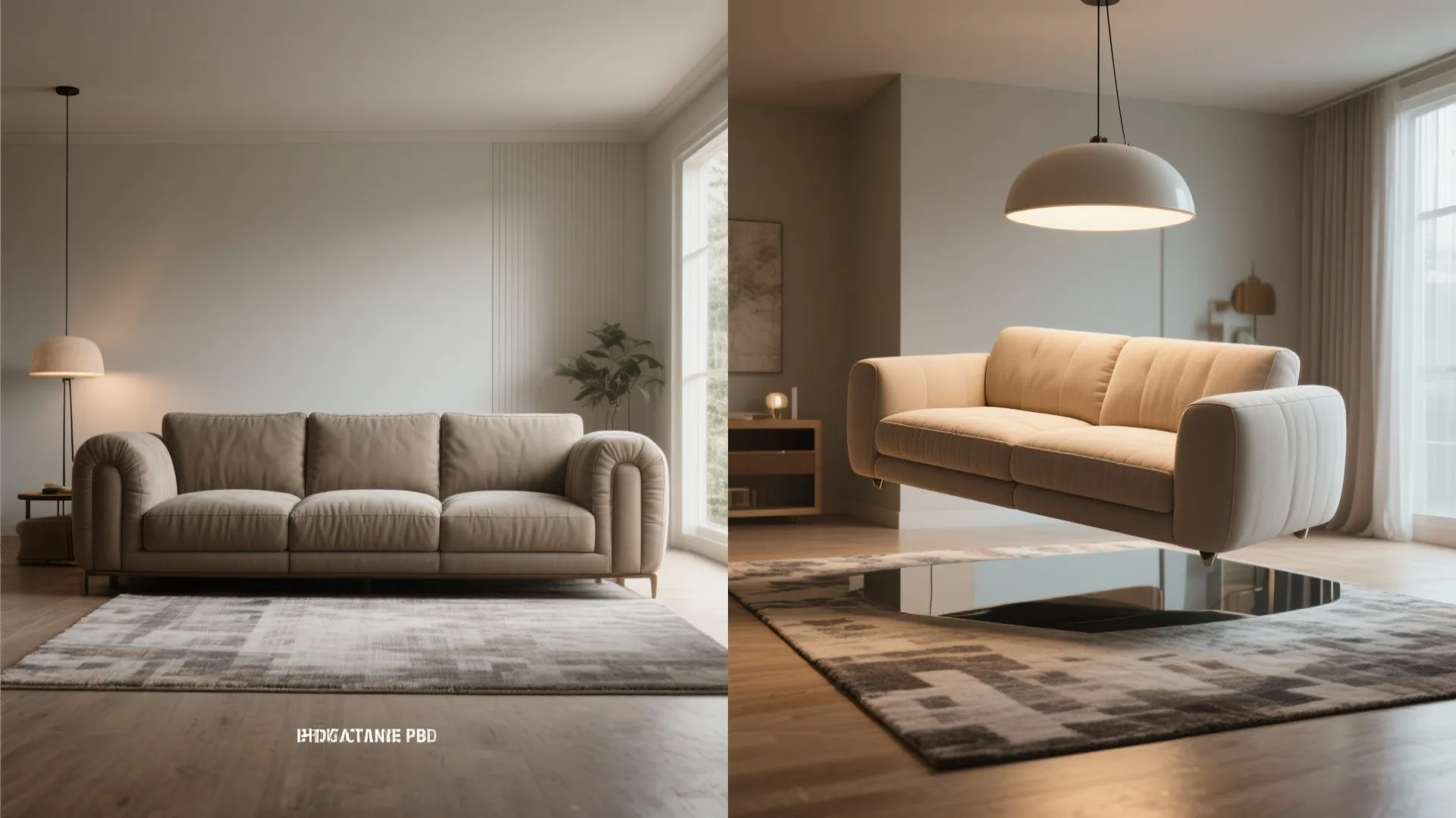 5. Play with rugs, lighting and reflective surfaces for the visual effect