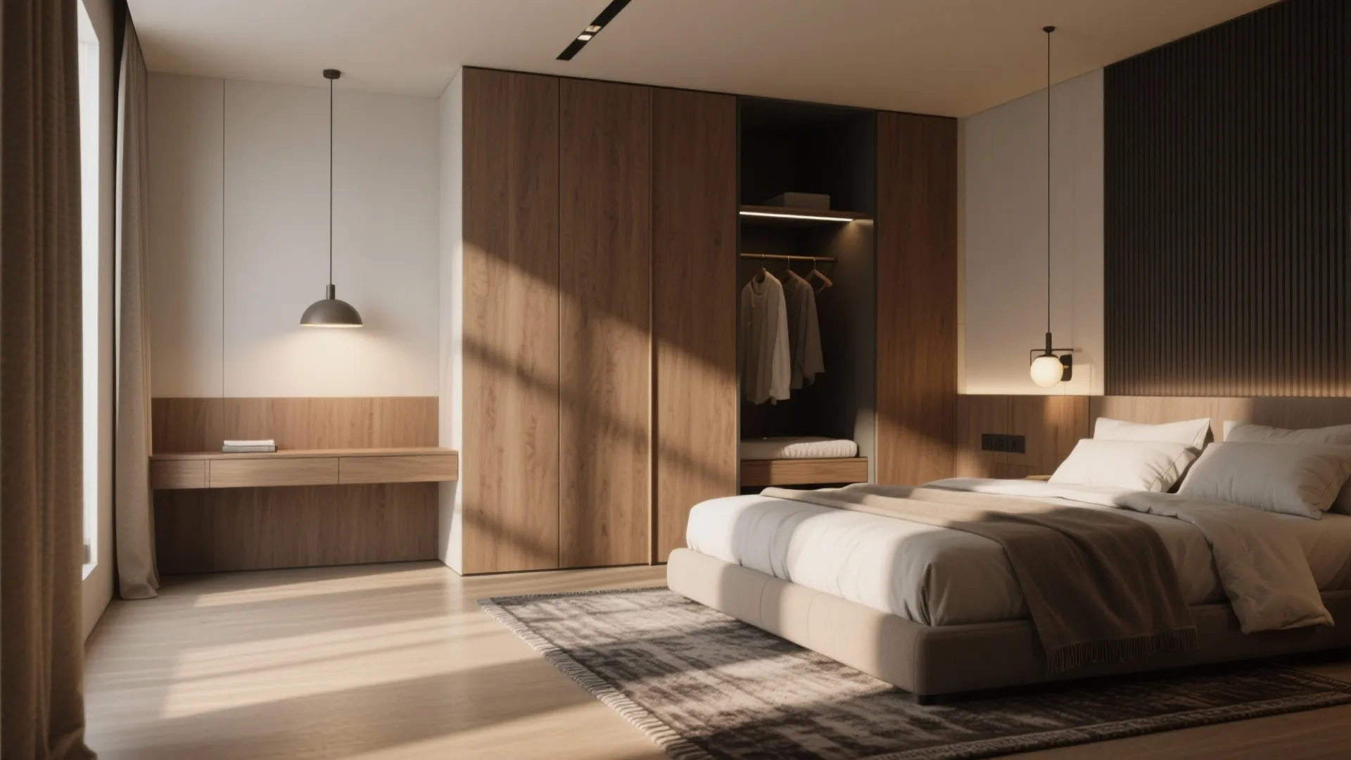 3. Anchor zones with rugs and lighting