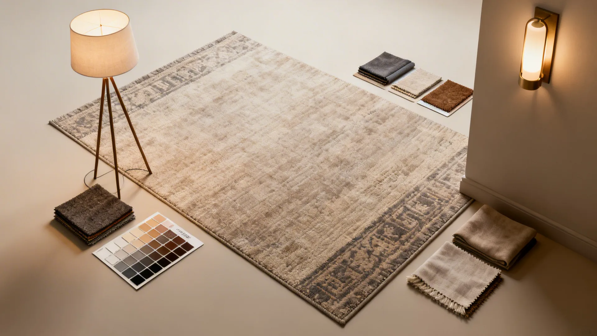 3. Use rugs and lighting to define areas