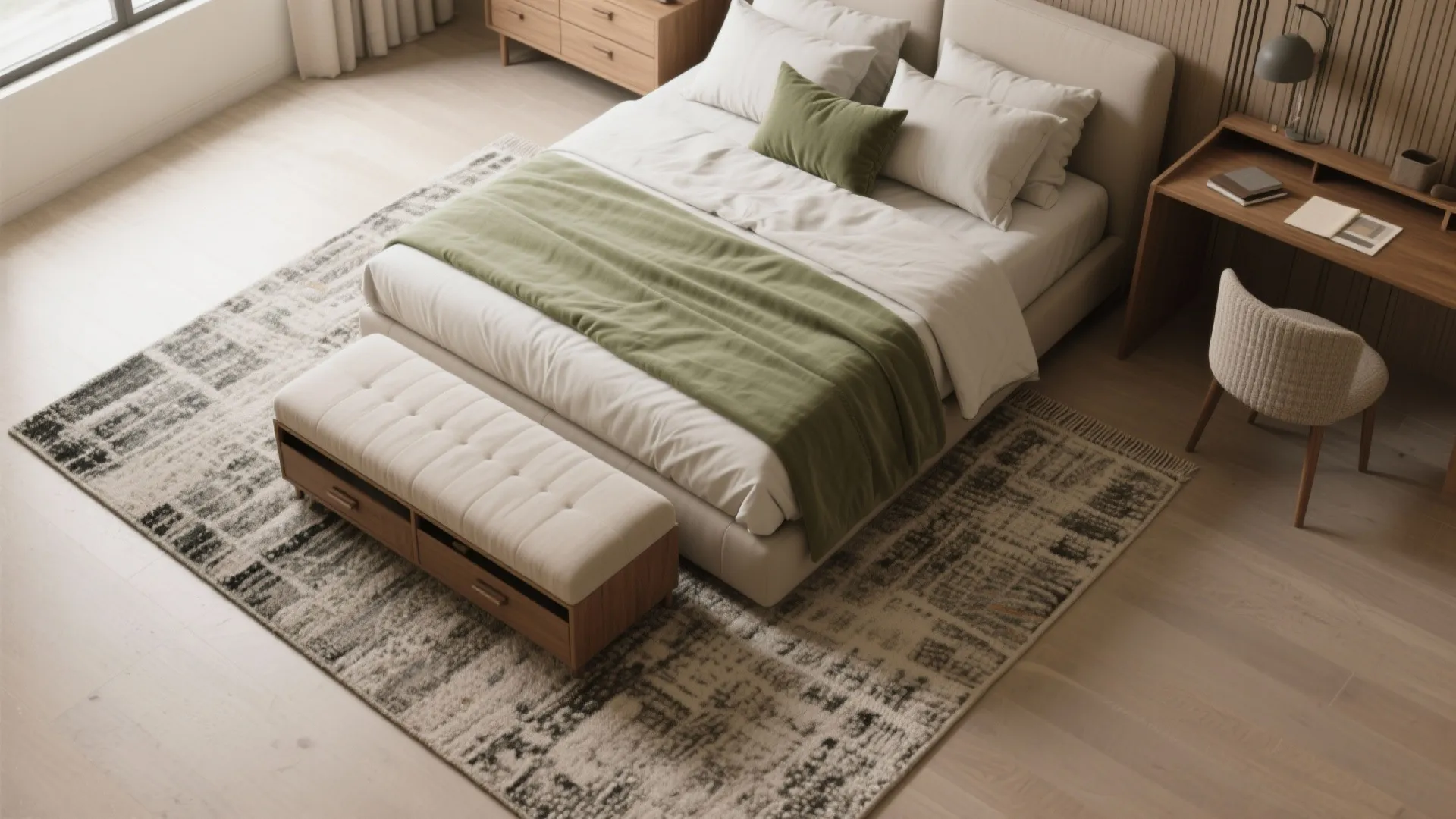 5. Zone with Rugs and Multipurpose Pieces