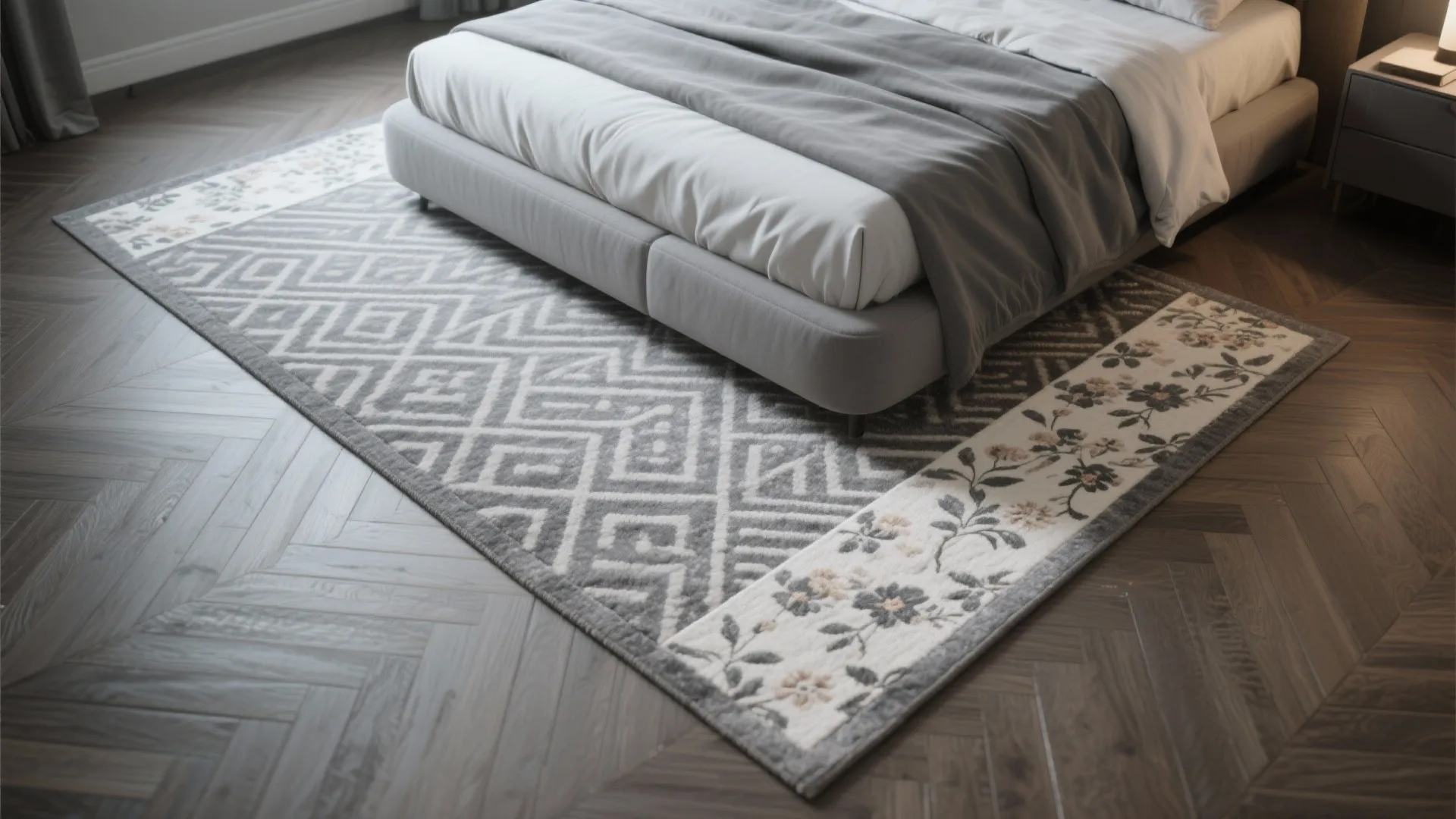 5. Define zones with rugs and patterns