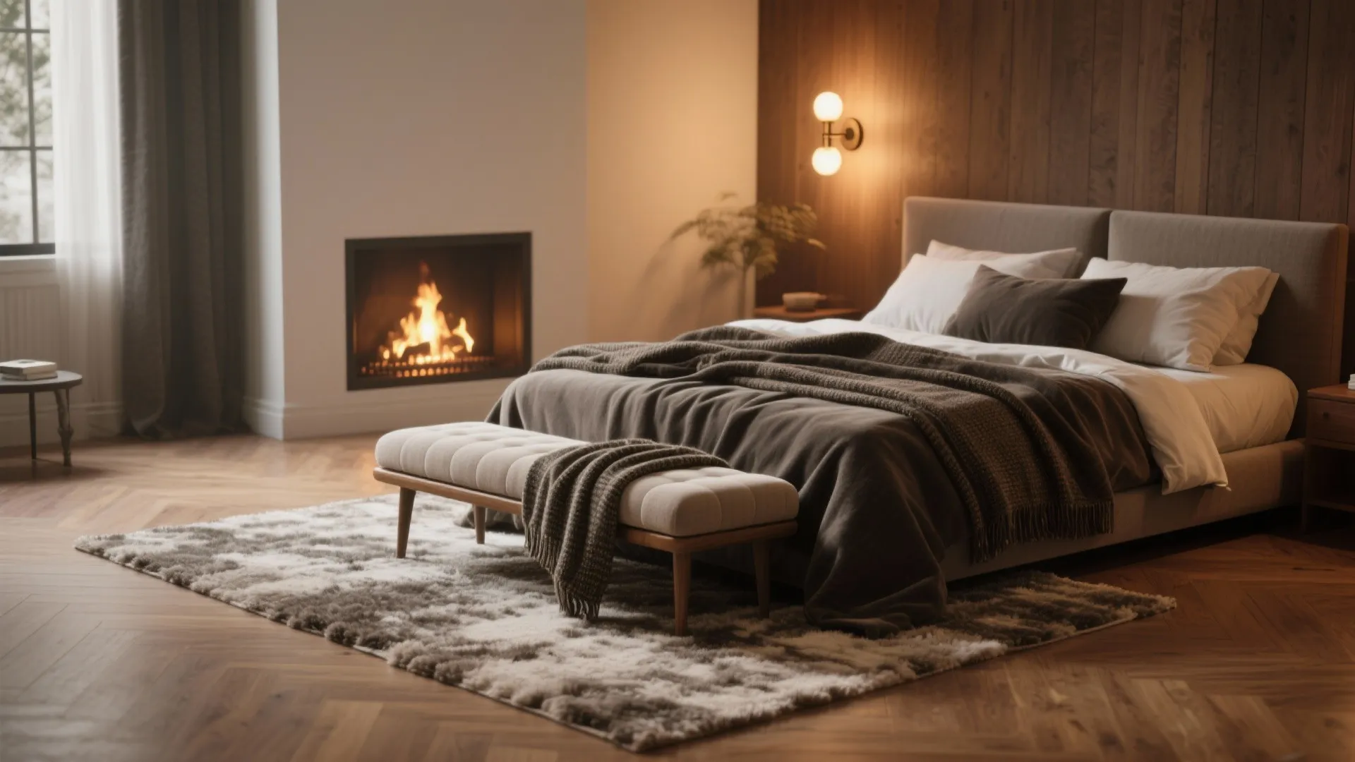 2. Layer texture with rugs and throws