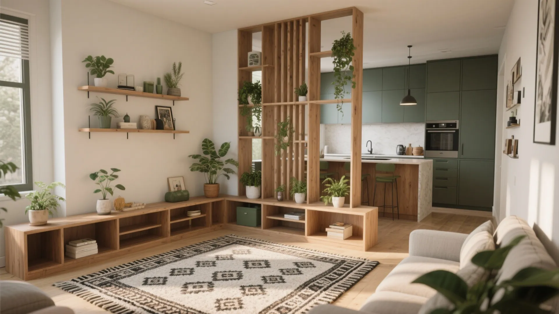 4. Zone with rugs and verticals