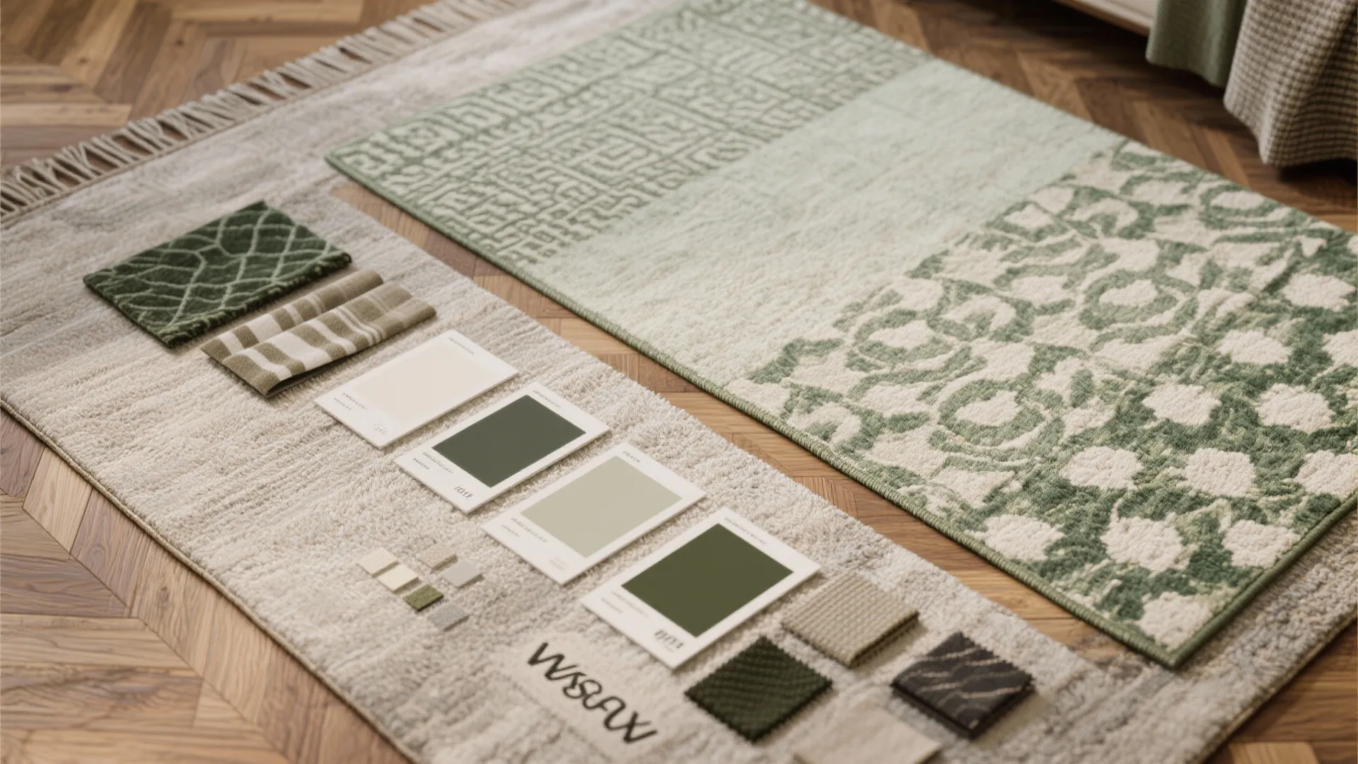 4. Define “rooms” with rugs and finishes instead of walls