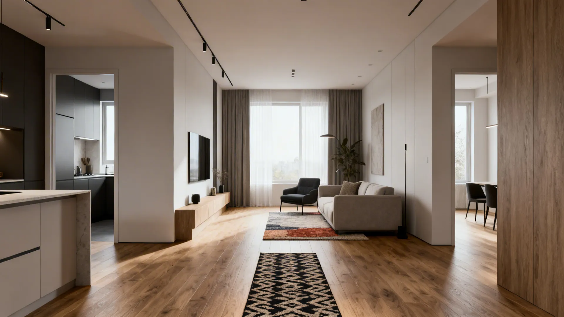 4. Runner + Accent Rug: Zonable Solutions