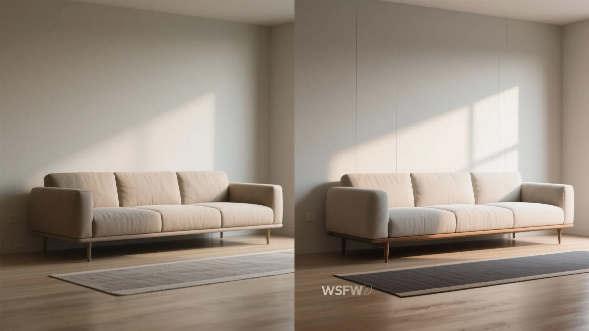 Frame the Sofa with a Small Runner