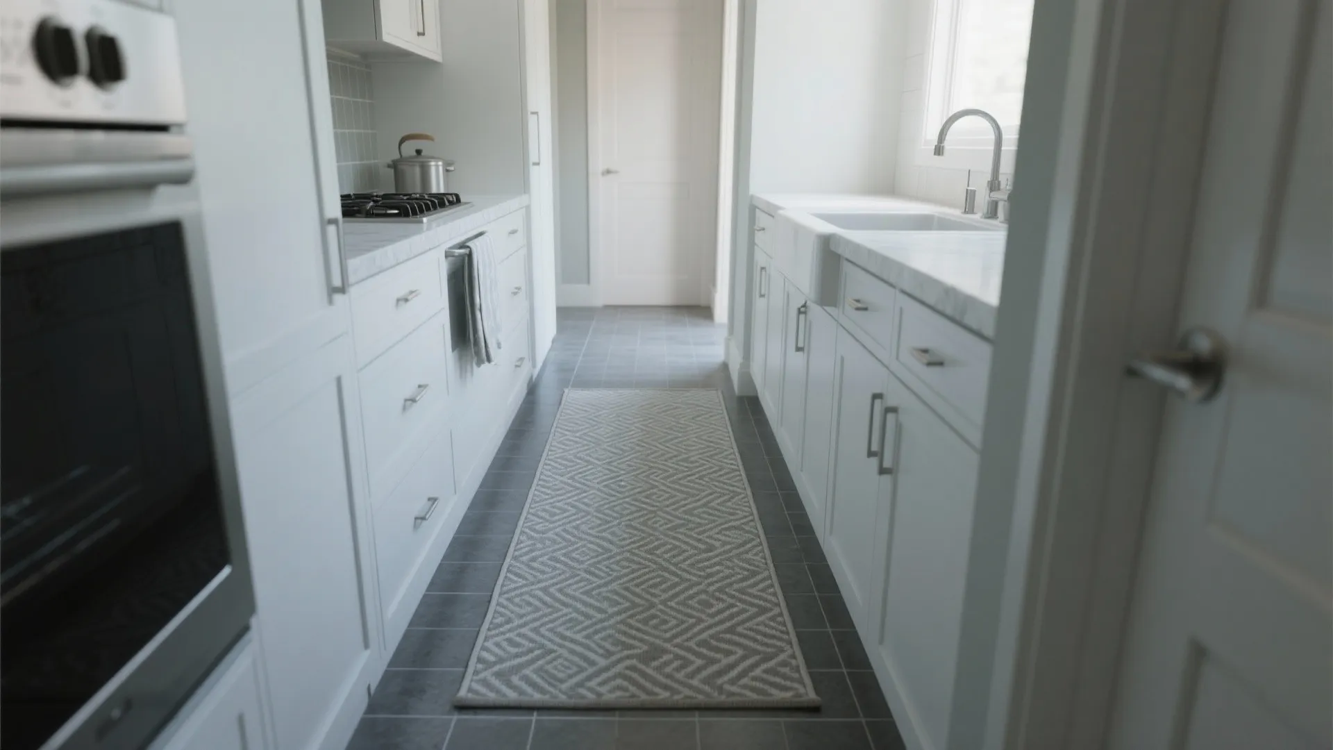 4. Zone with Area Rugs and Runner Tiles