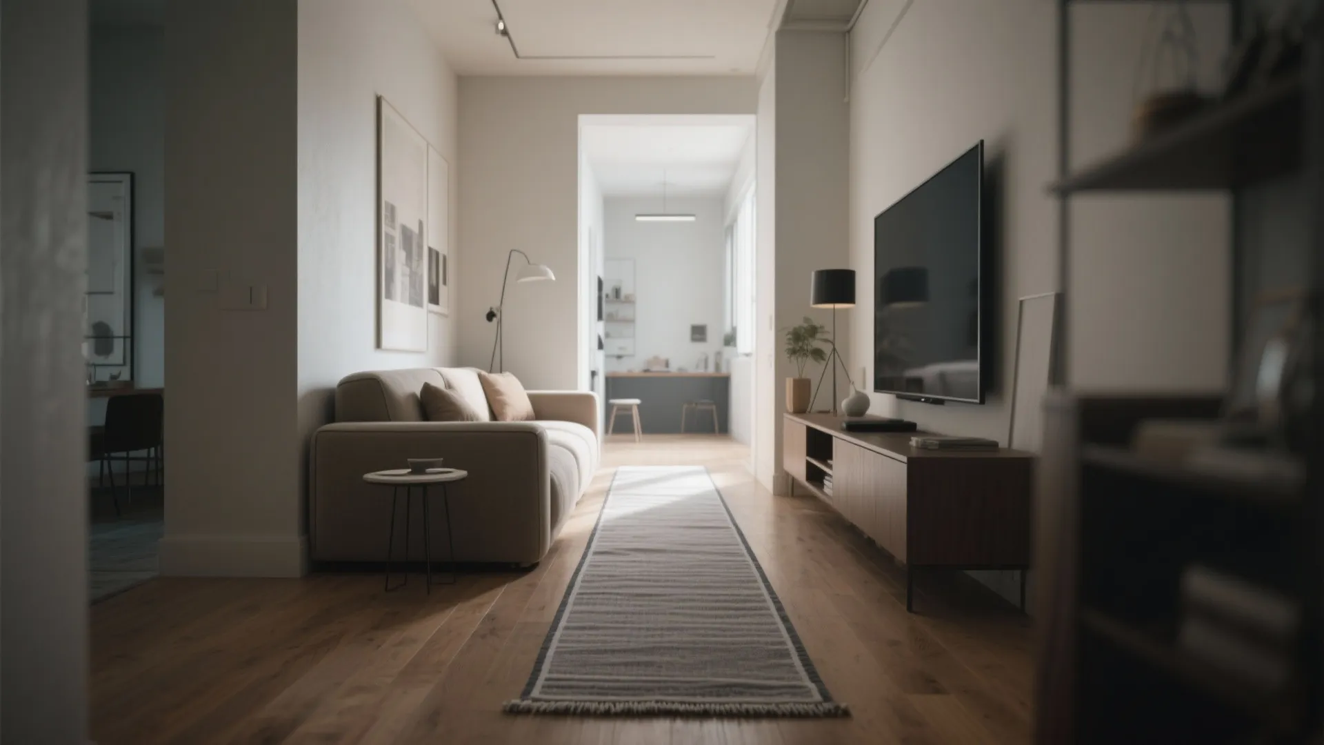 2. Use runners and small rugs to create pathways