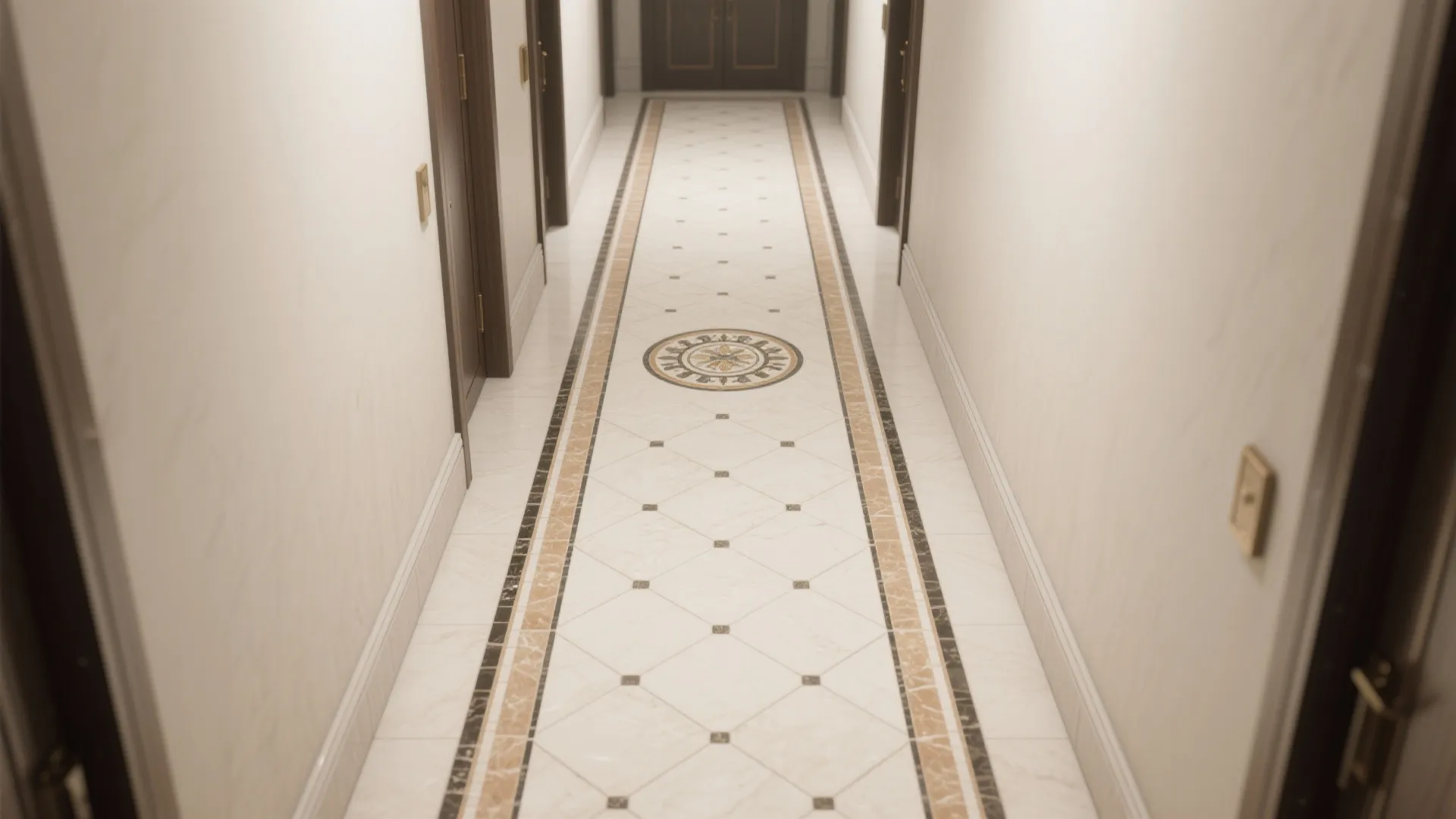 Bordered Runner Illusion to Guide the Eye