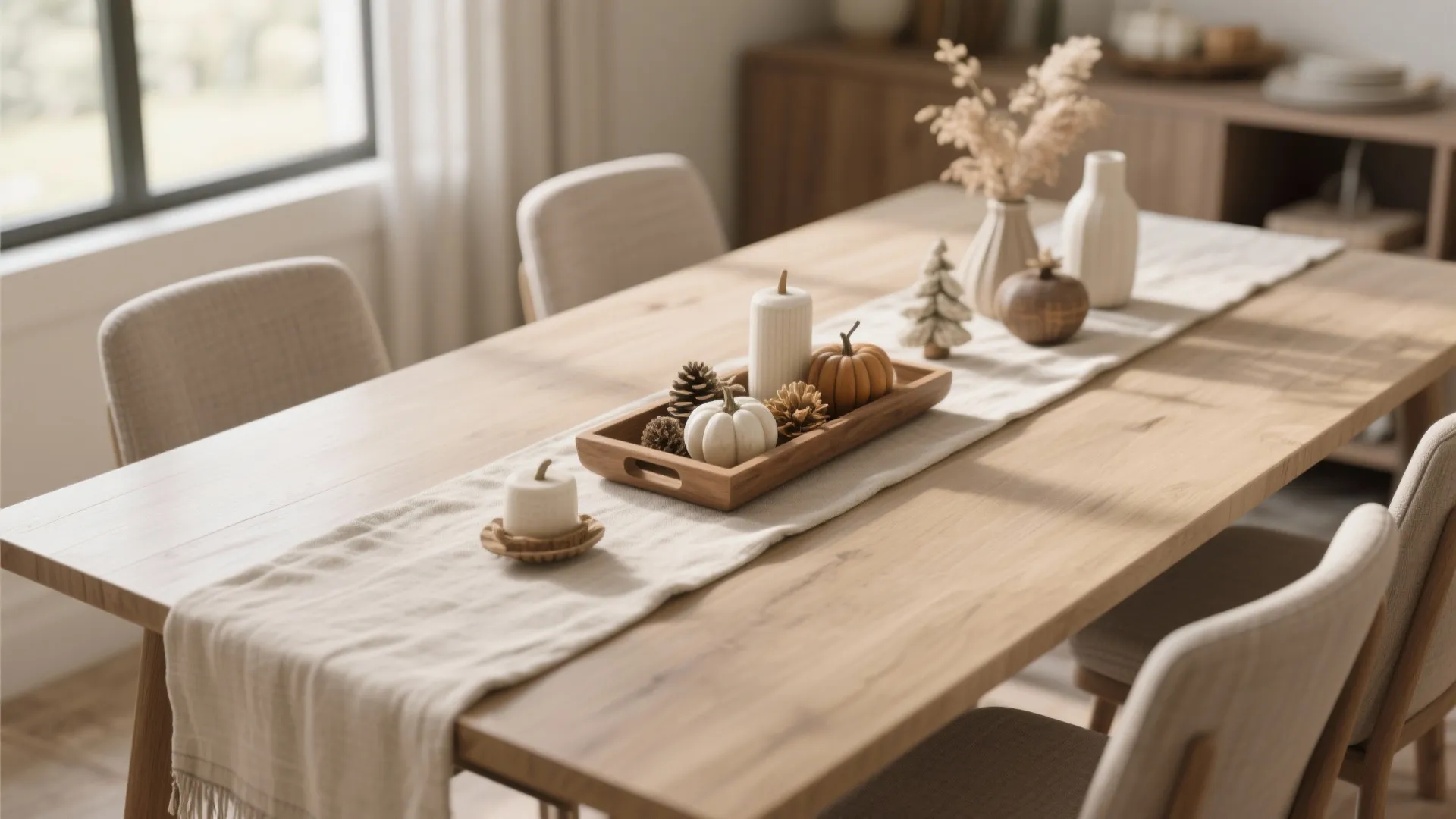 10. Layered runner and tray combo