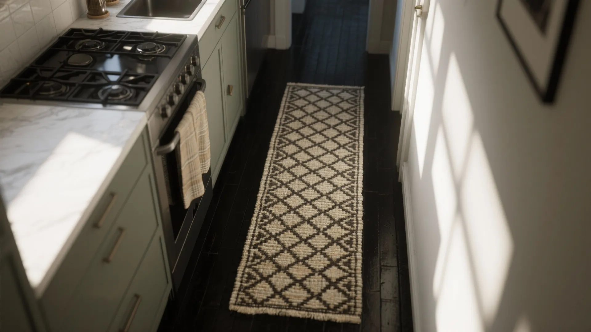 3. Layer with textiles and rugs