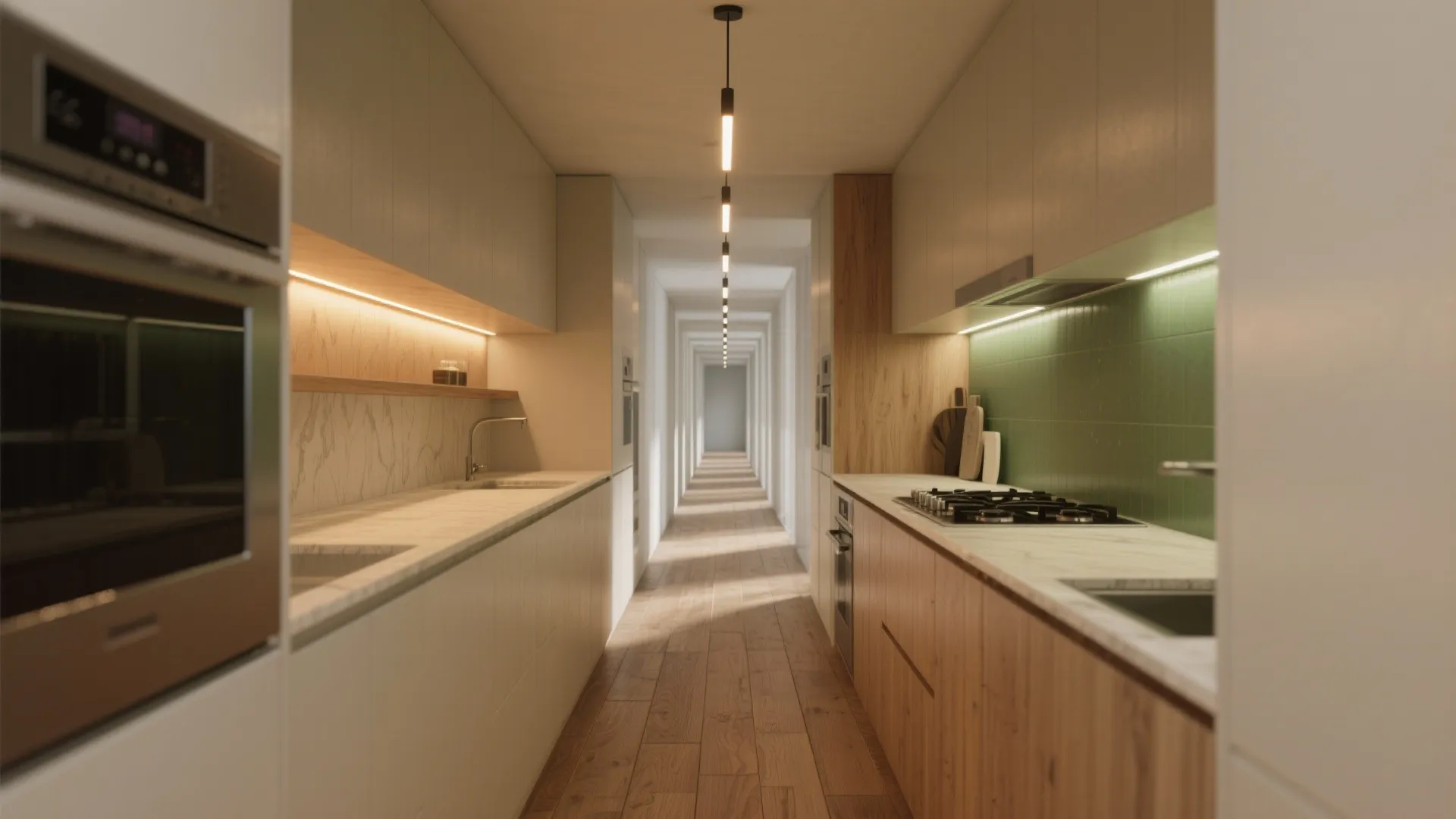 5. Create a visual runway with flooring and lighting