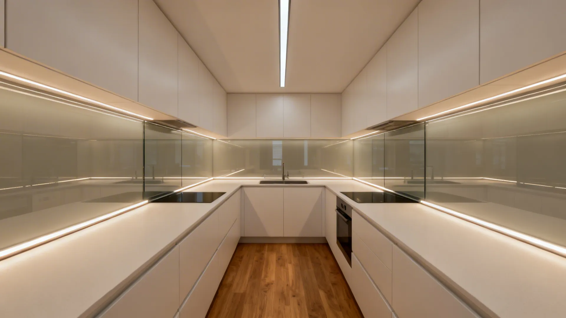 Task + Linear Lighting for a “Runway” Effect