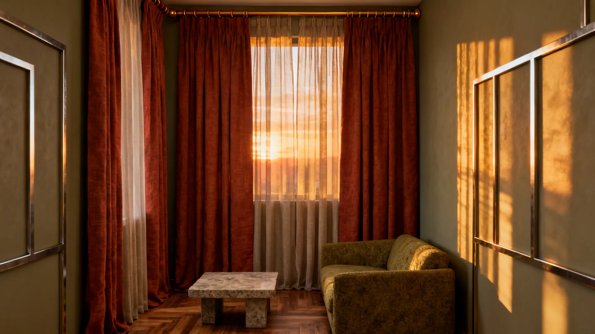 5 Rust Curtain Ideas for Living Rooms