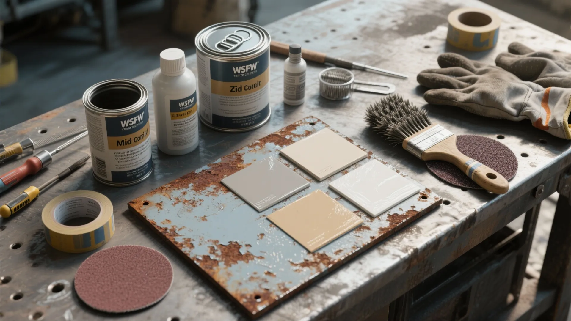 2. Rust-concealing layered system