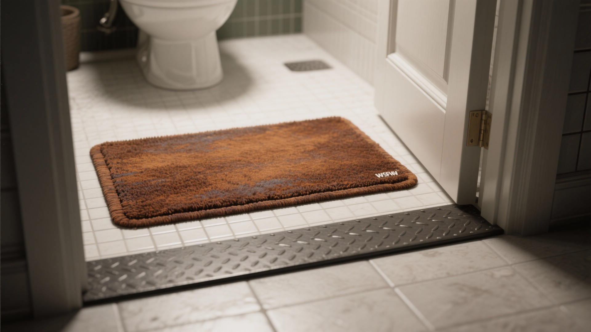 White Bath Rugs Look Dirty? 5 Rust Bath Rug Ideas
