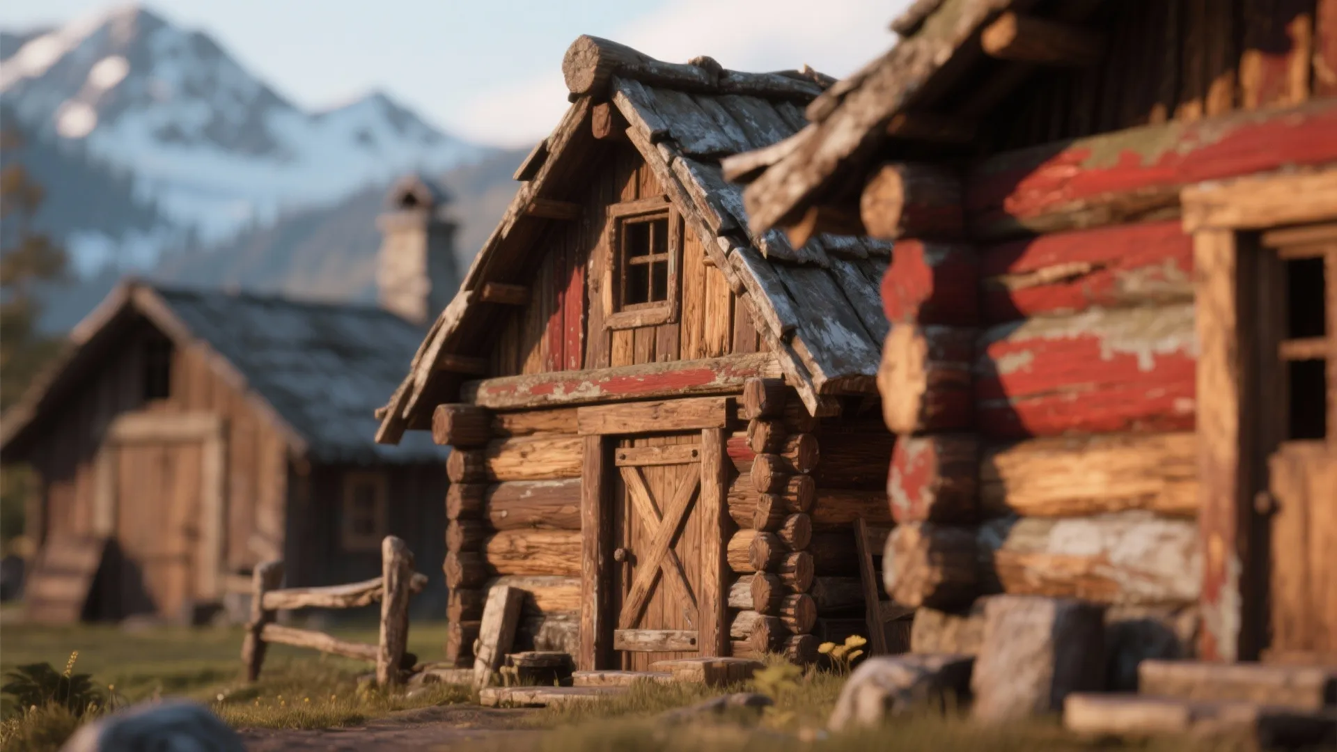 4. Rustic Barns and Cabins