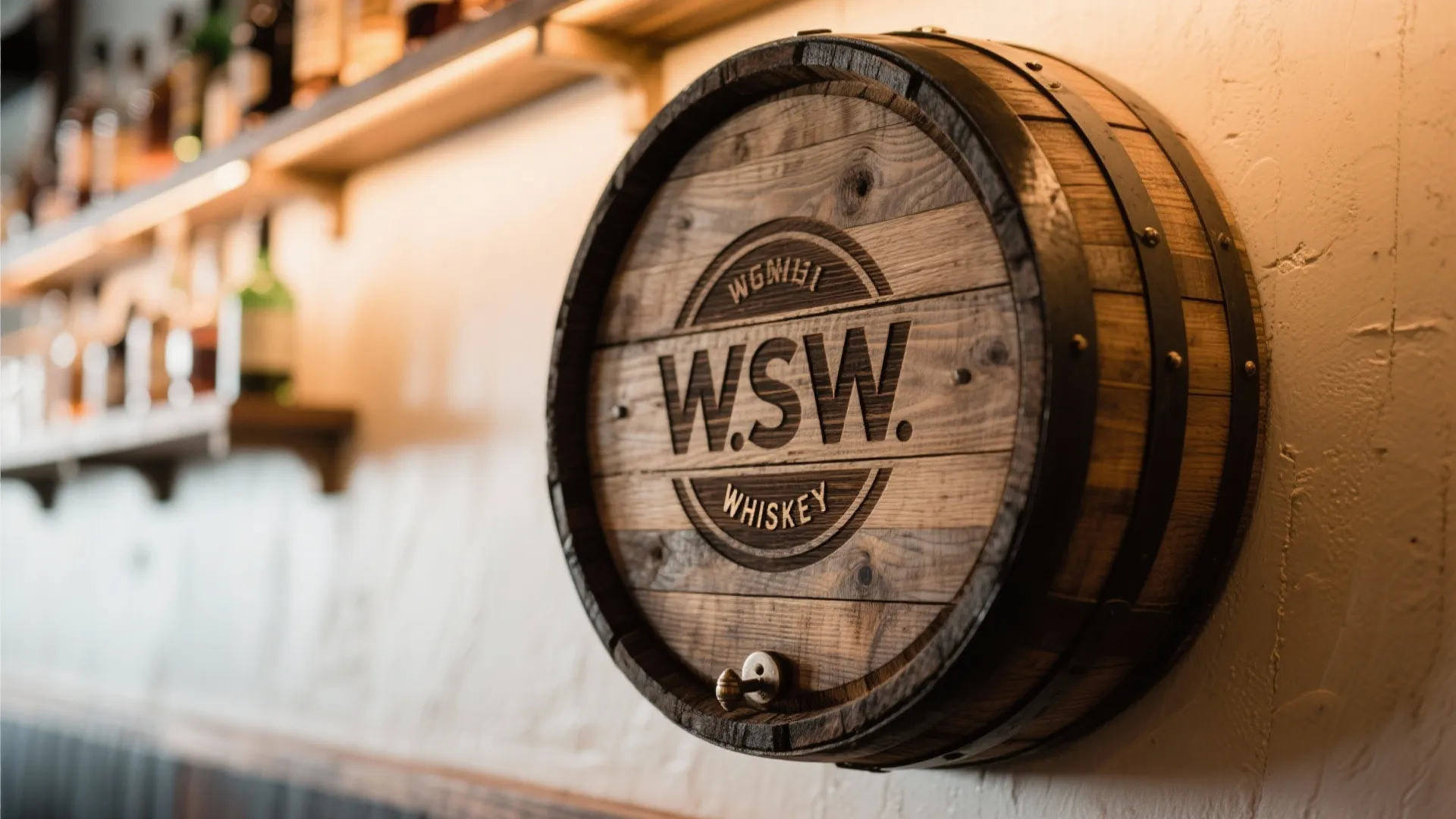 9. Rustic Barrel Head Signs