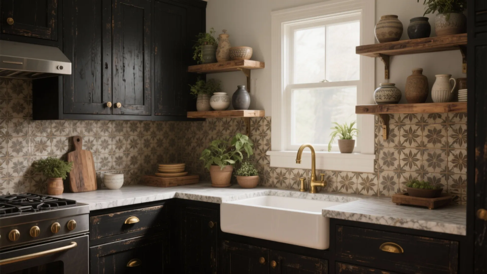 Rustic Black Kitchen Cabinets: 5 Inspo Ideas