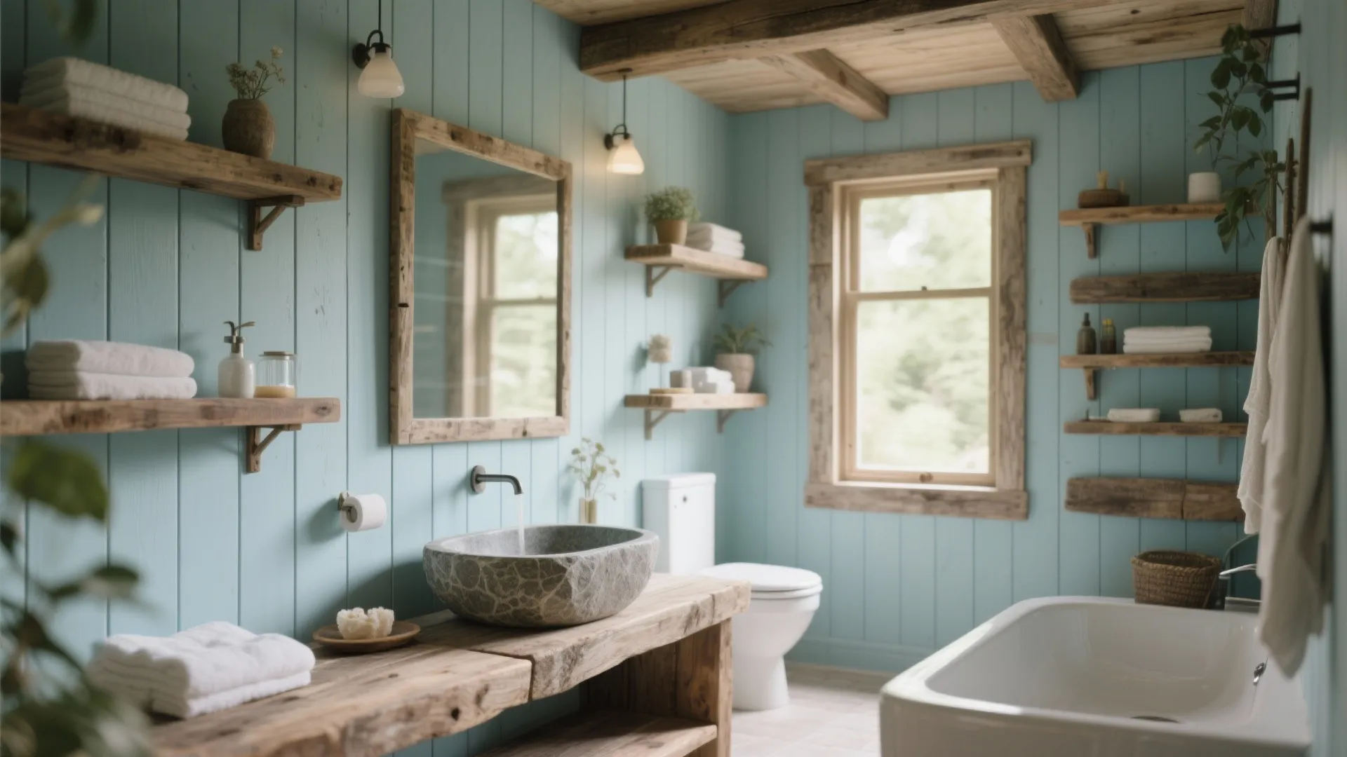 Tip 3: Rustic Spa Vibes