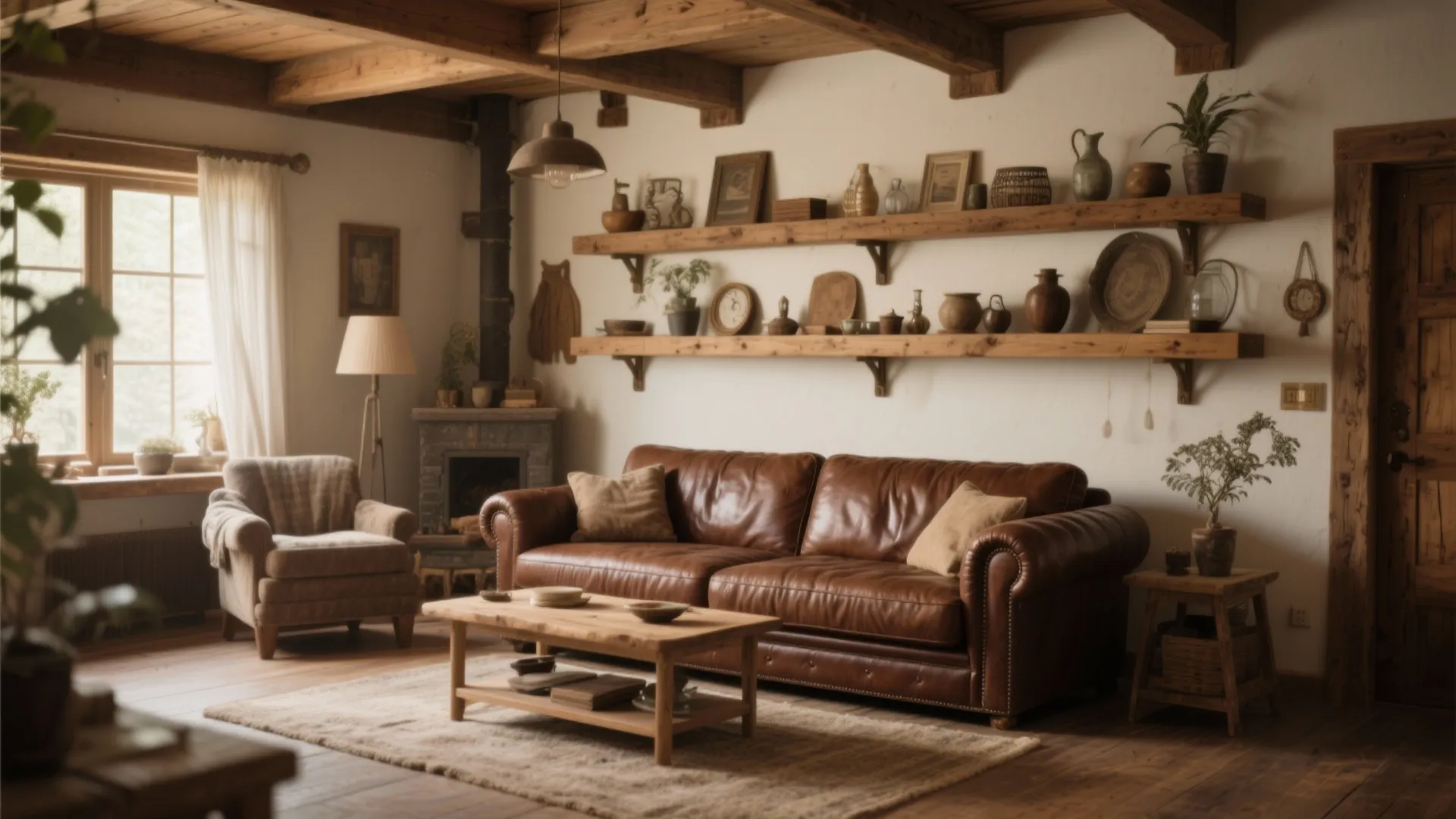 6. Rustic Charm with Wood Accents