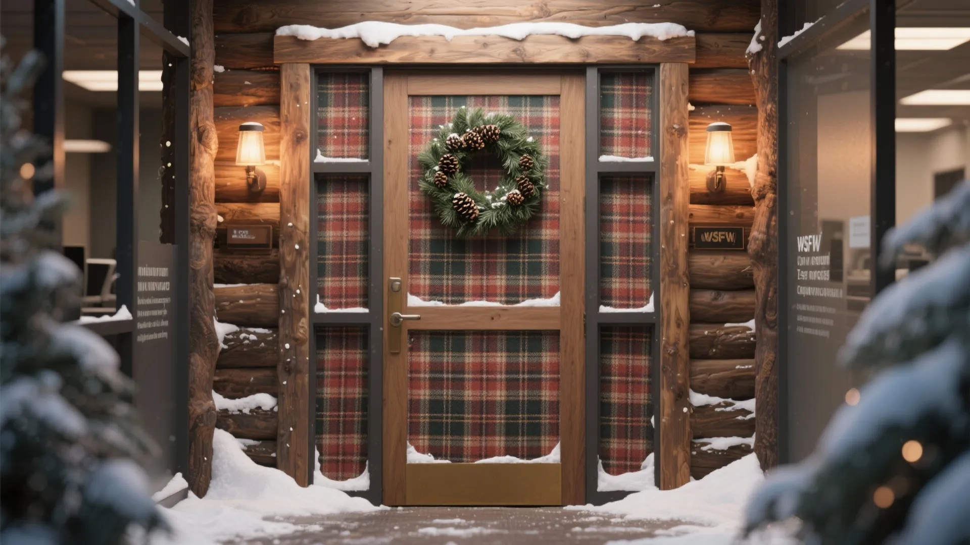 2. Rustic Winter Cabin