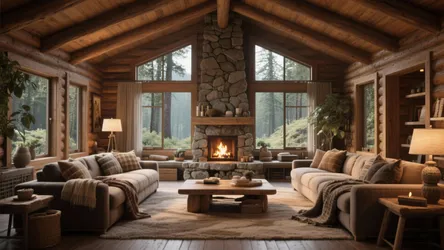 10 Cozy Cabin Living Room Ideas