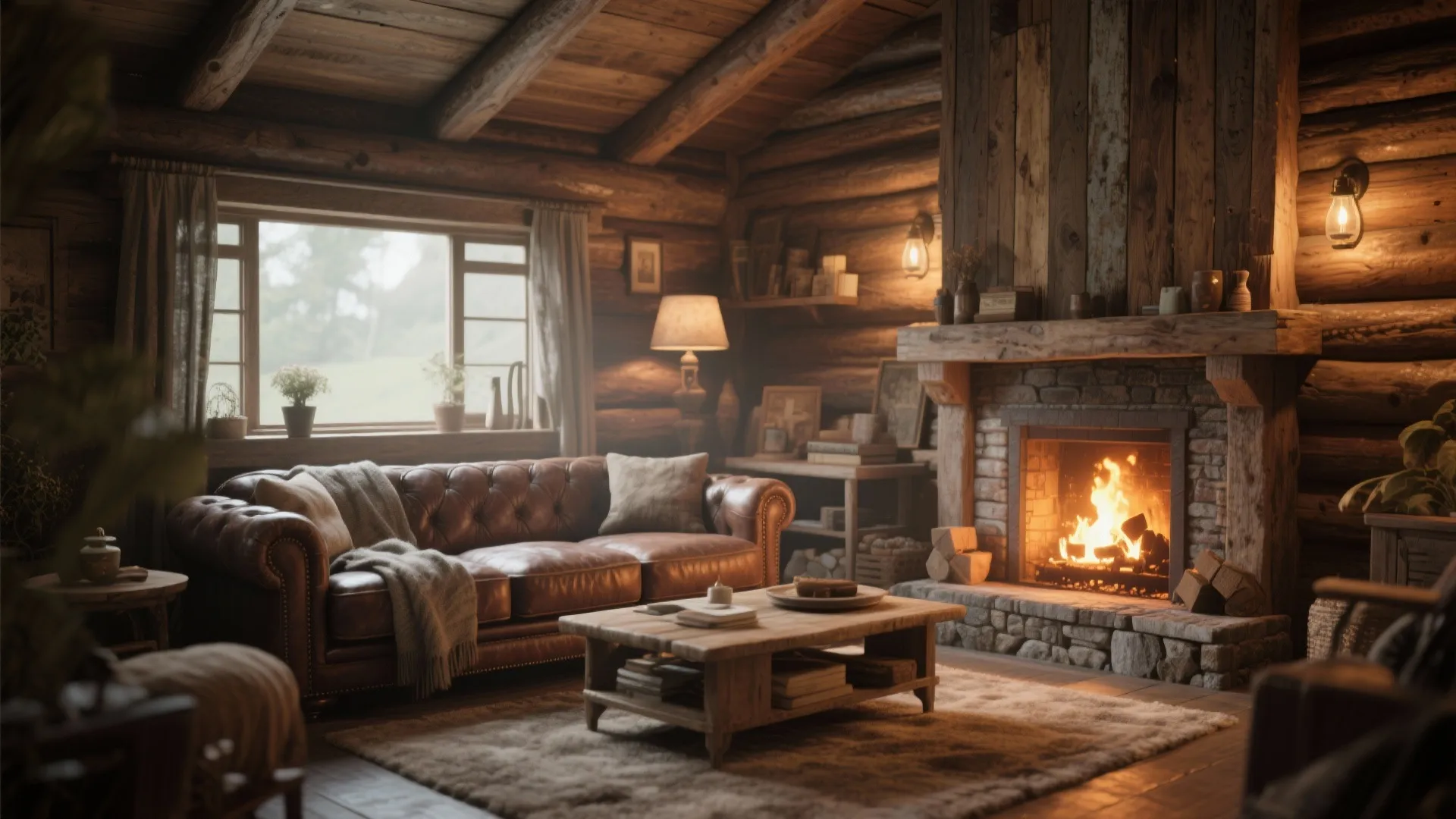 3. Rustic Cabin Vibe