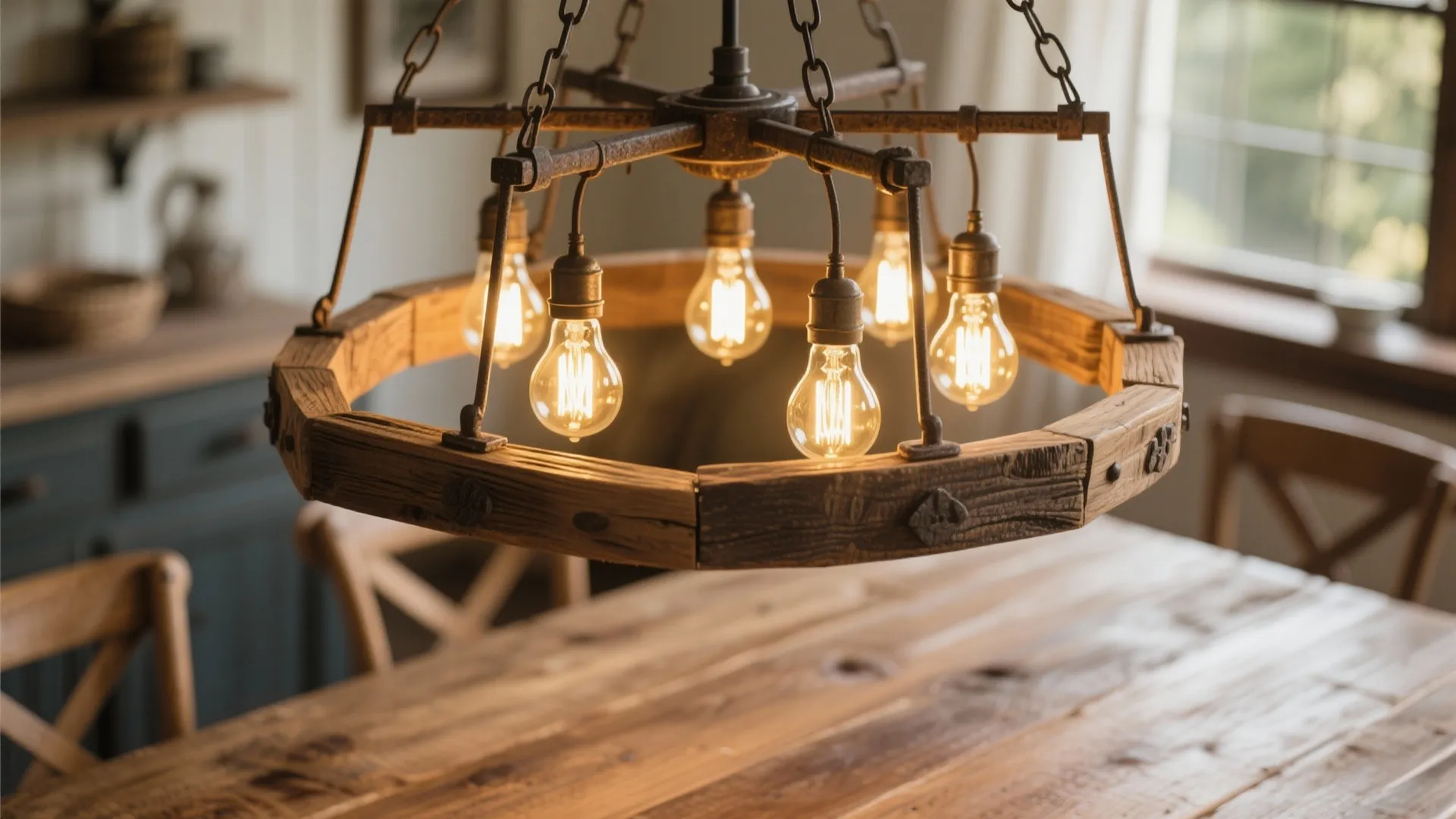 Tip 1: Rustic Chandeliers with a Twist