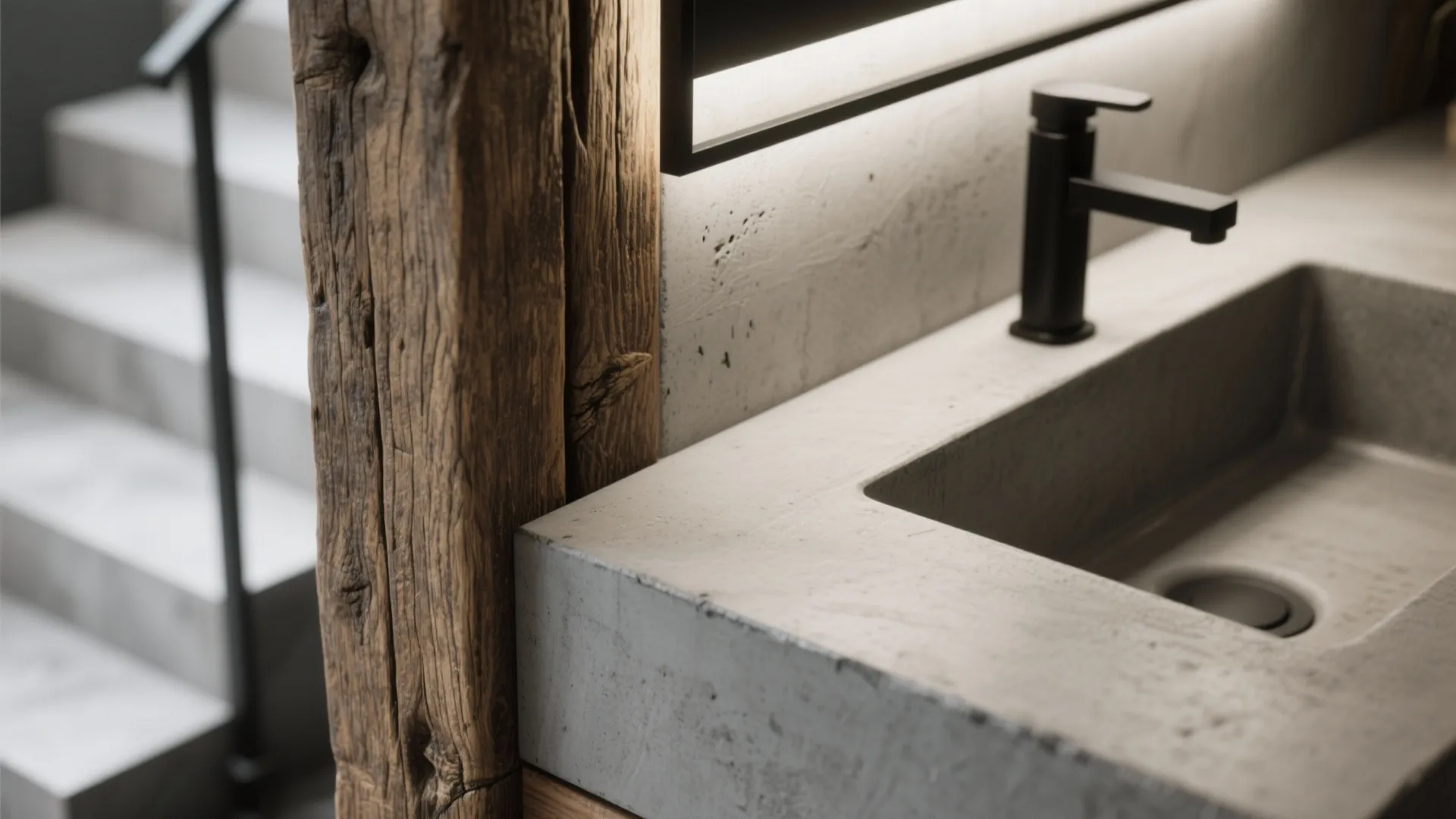 4. Rustic Materials, Modern Detailing